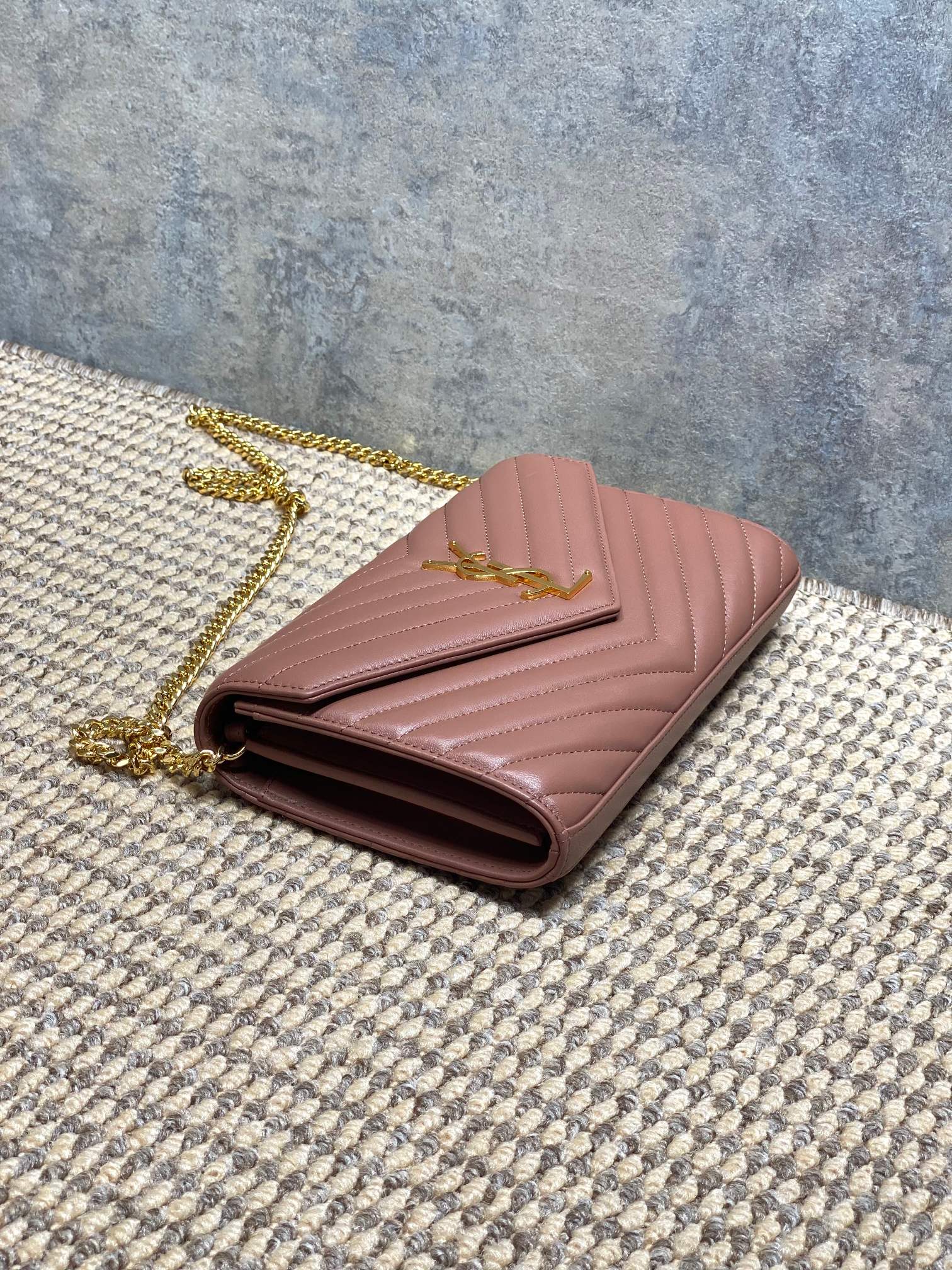 Ysl Clutch Bag Sheepskin L-s