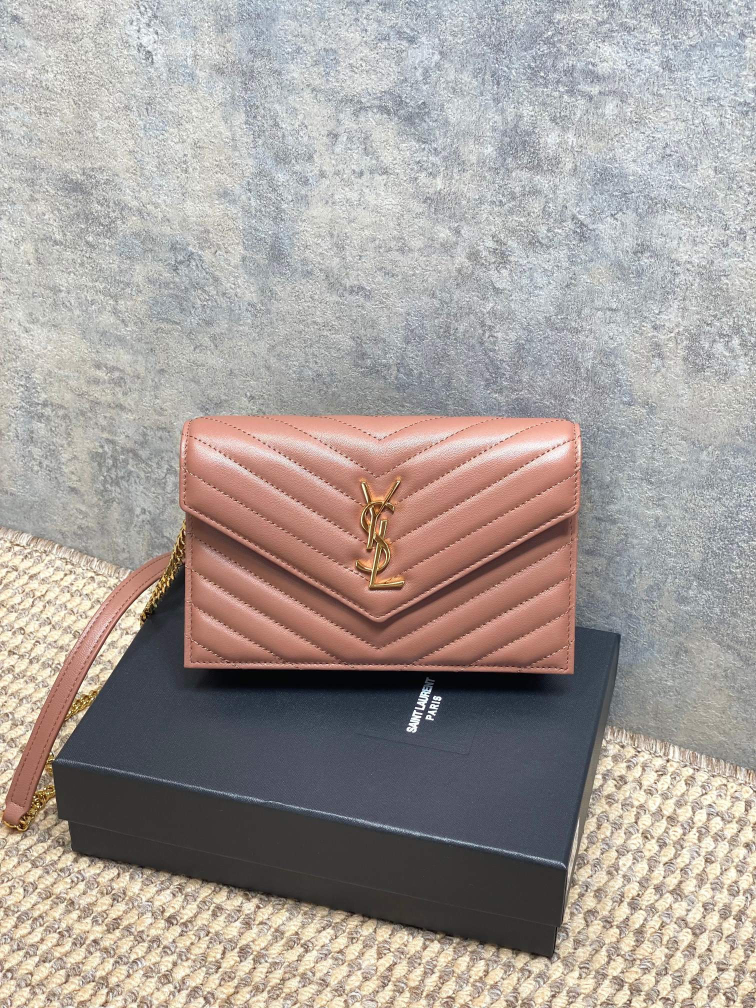 Ysl Clutch Bag Sheepskin L-s