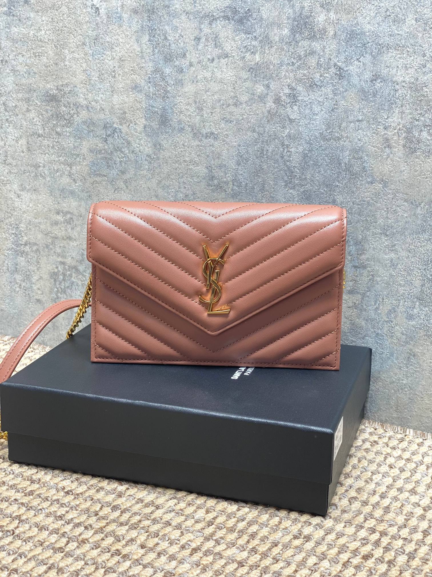 Ysl Clutch Bag Sheepskin L-s