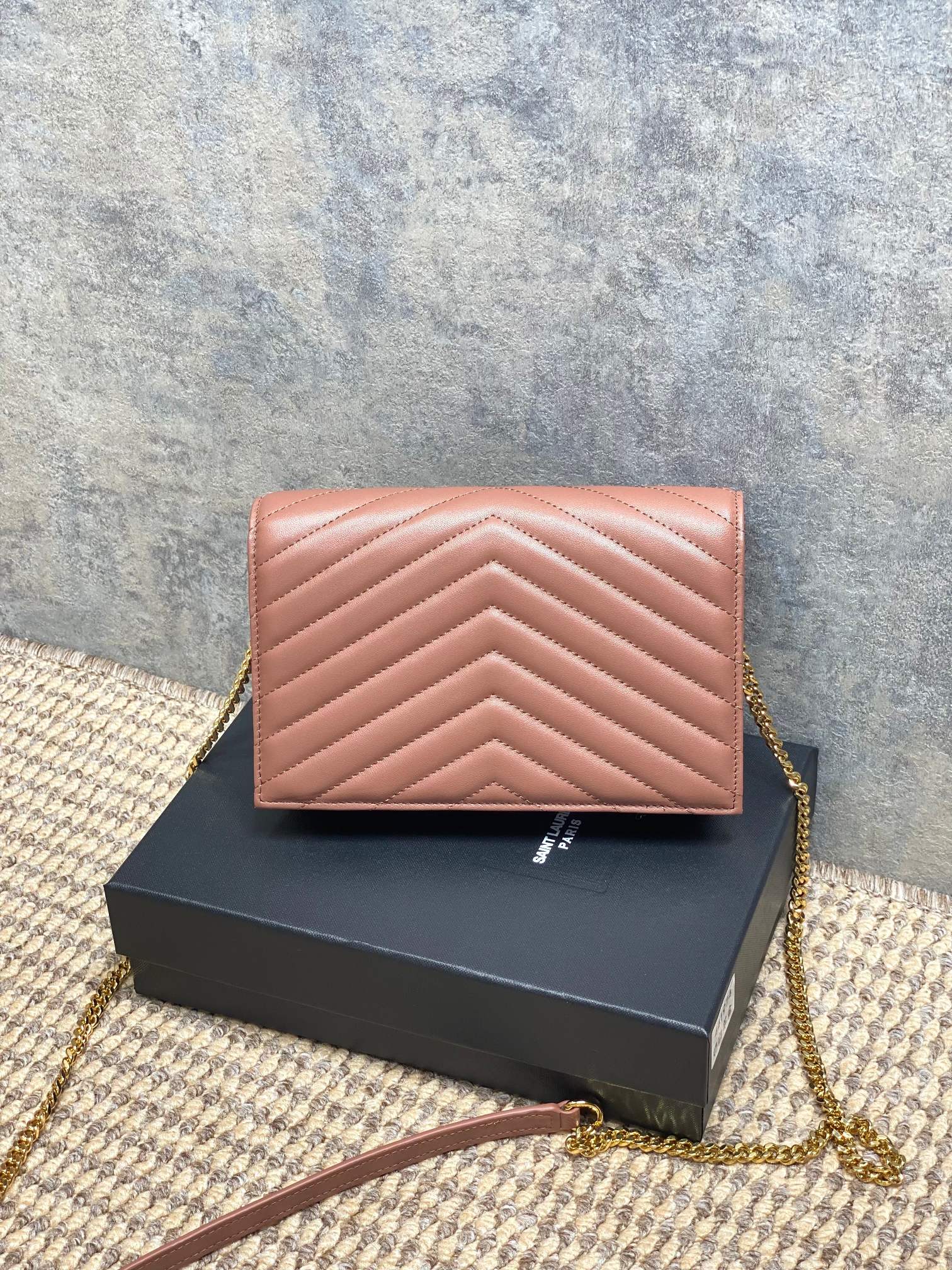 Ysl Clutch Bag Sheepskin L-s