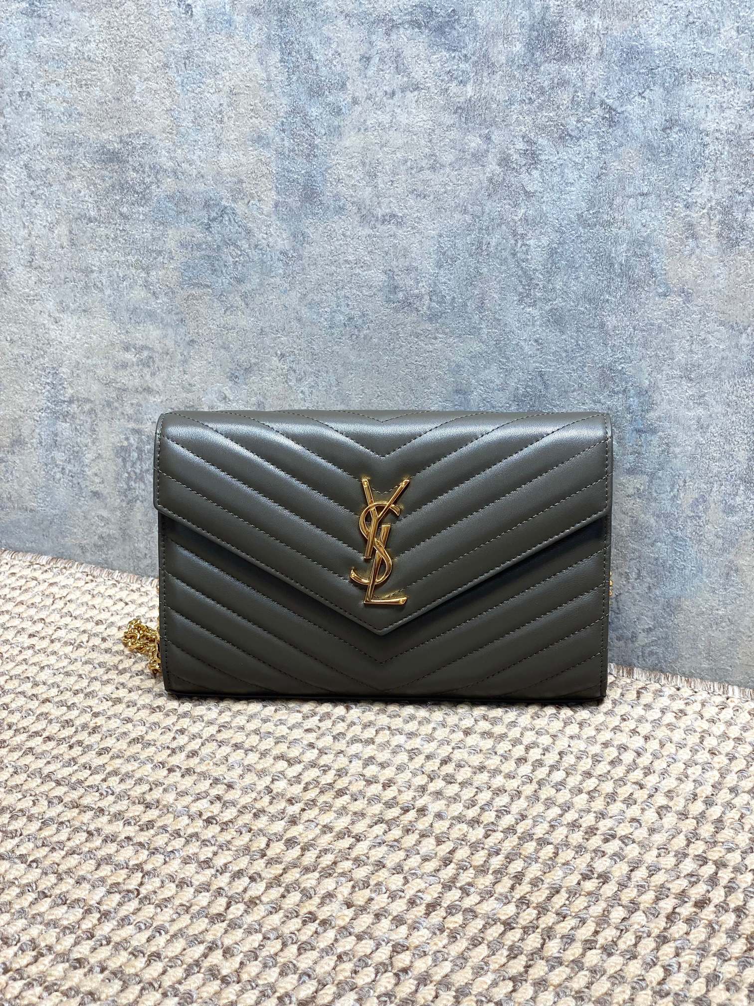 Ysl Clutch Bag Sheepskin L-s