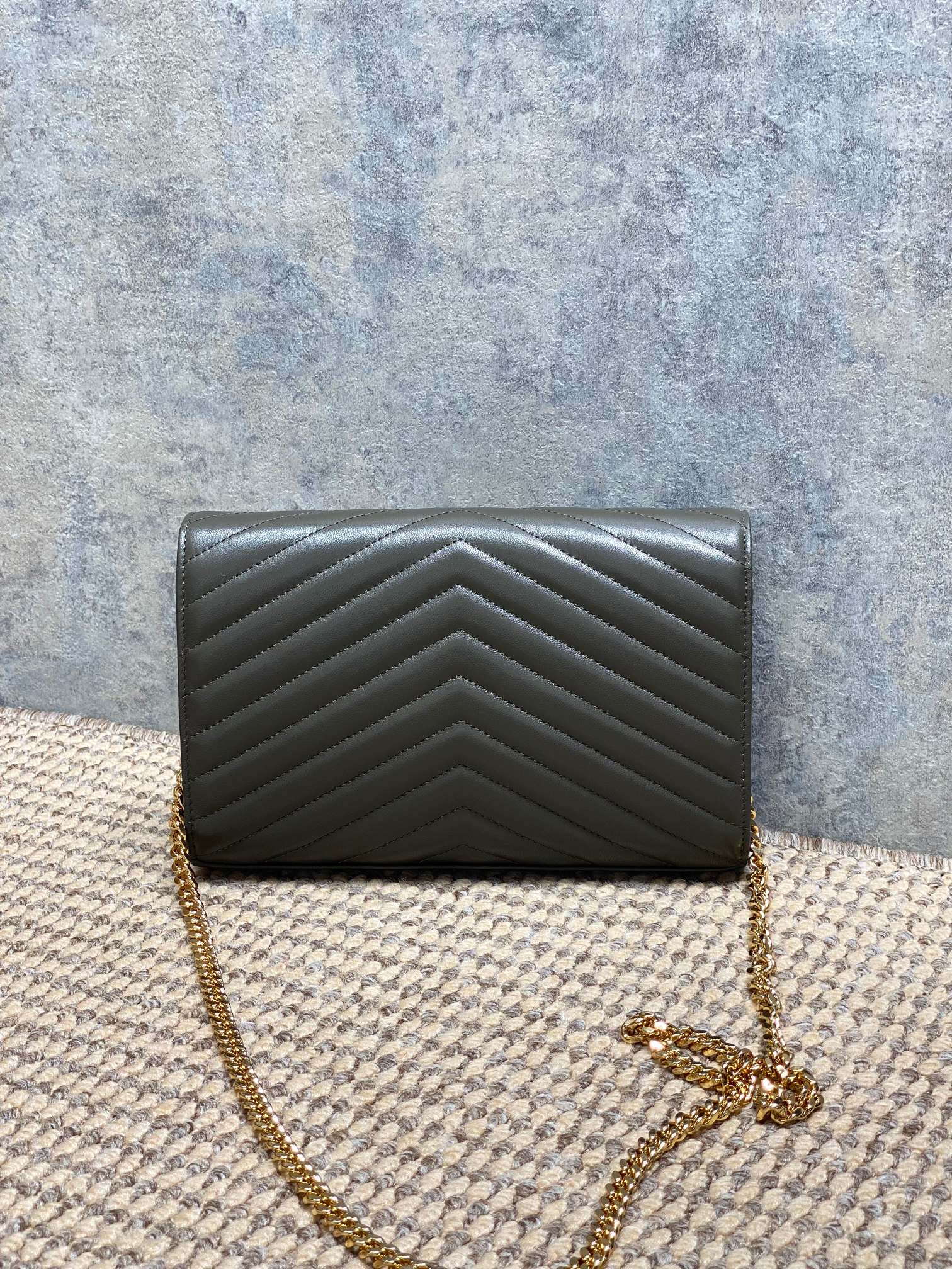 Ysl Clutch Bag Sheepskin L-s