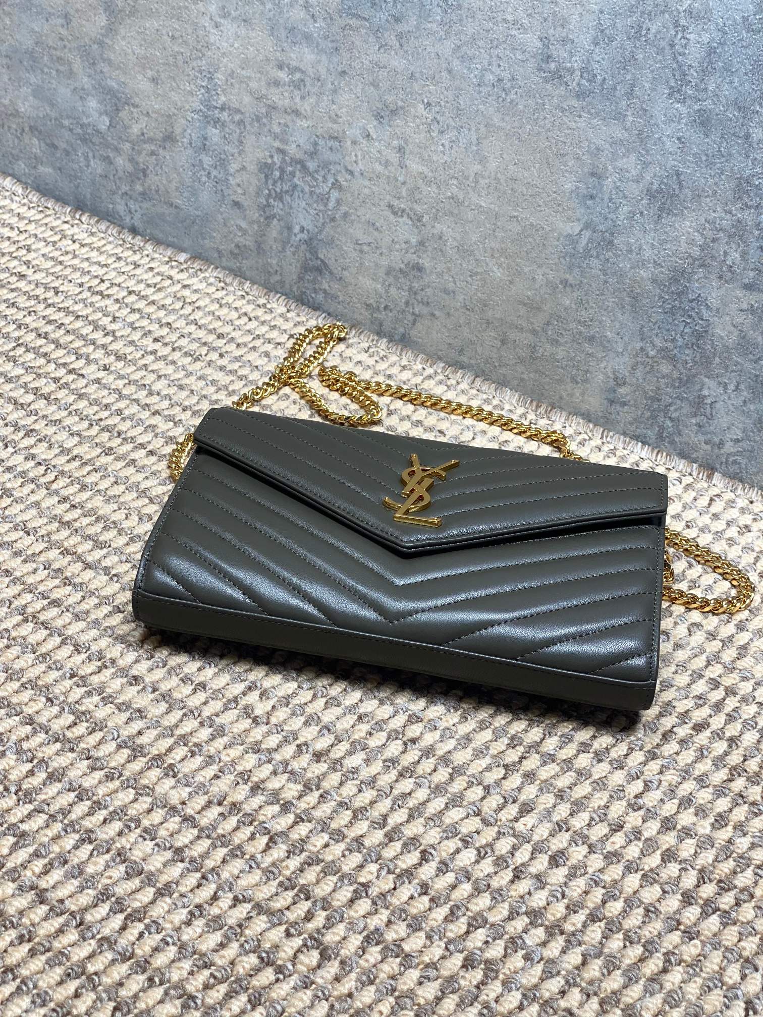 Ysl Clutch Bag Sheepskin L-s