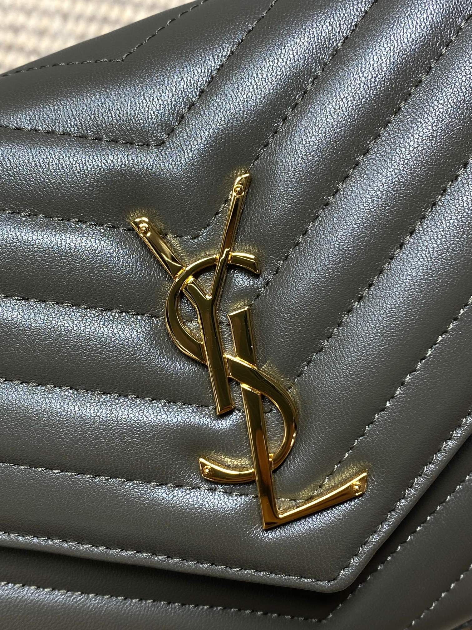 Ysl Clutch Bag Sheepskin L-s