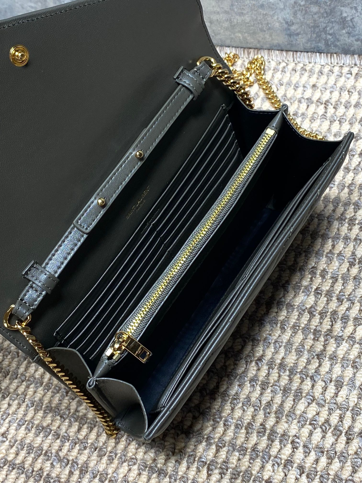 Ysl Clutch Bag Sheepskin L-s