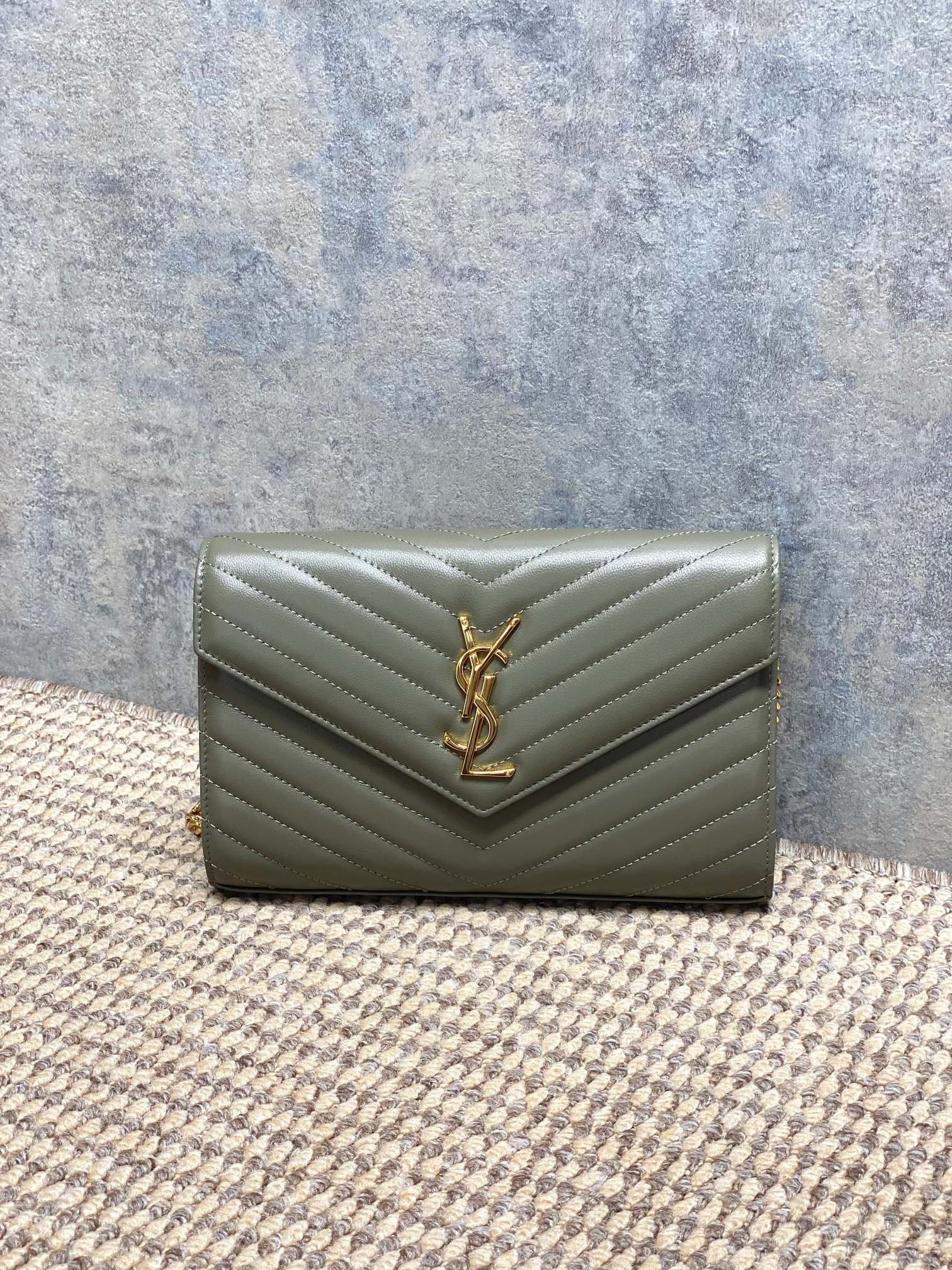 Ysl Clutch Bag Sheepskin L-s