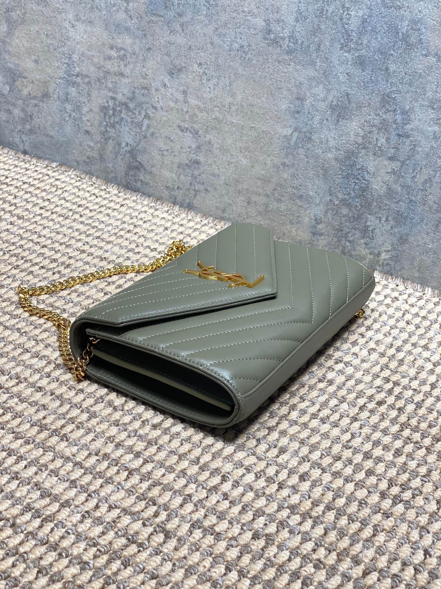 Ysl Clutch Bag Sheepskin L-s