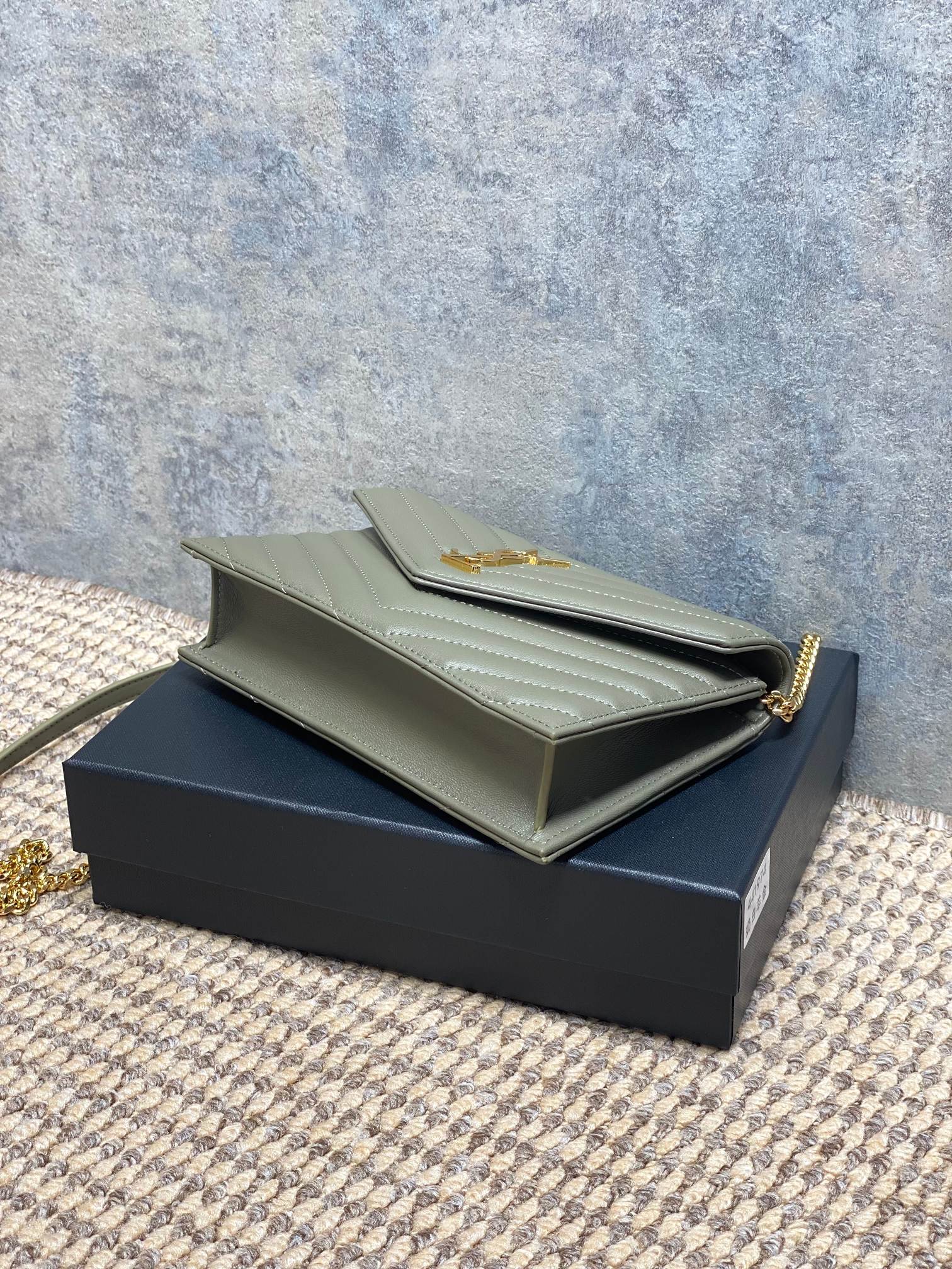 Ysl Clutch Bag Sheepskin L-s