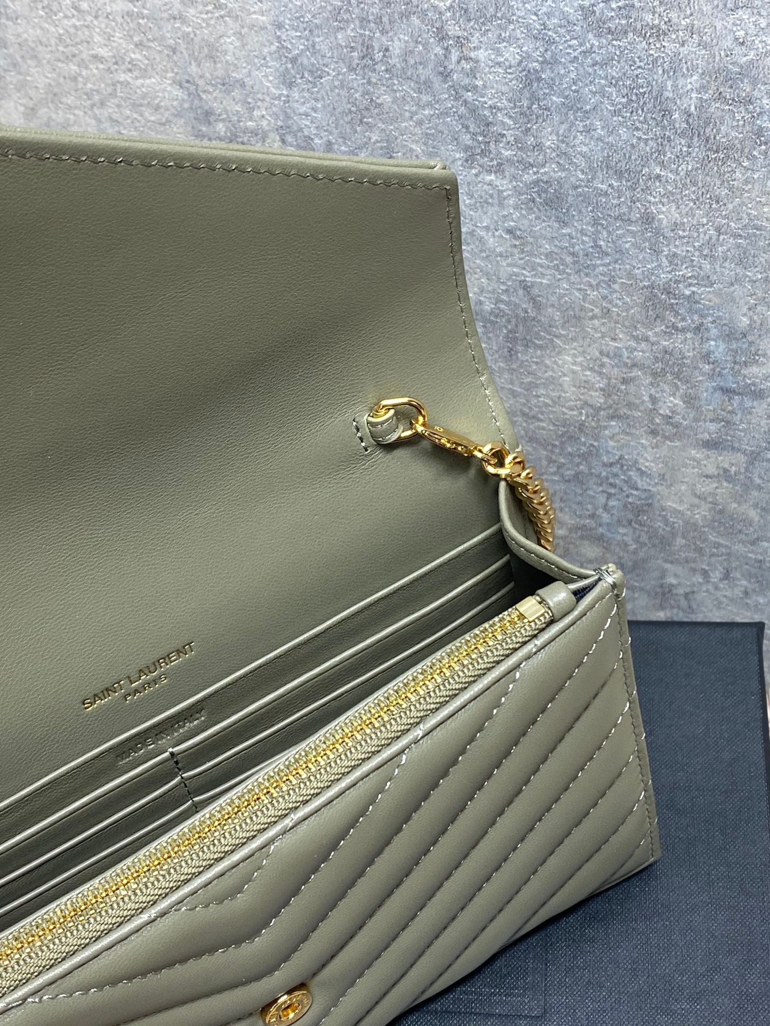 Ysl Clutch Bag Sheepskin L-s