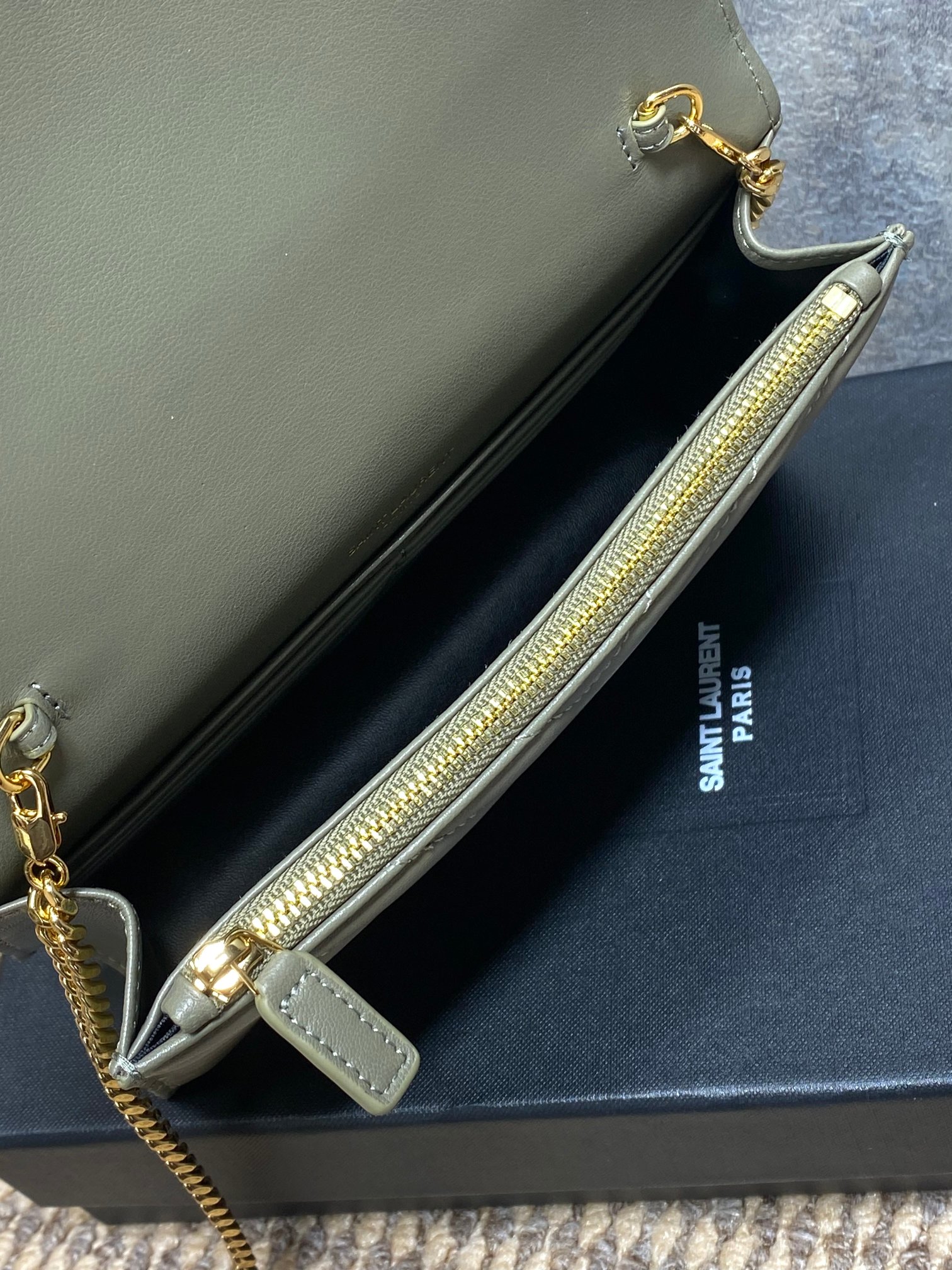 Ysl Clutch Bag Sheepskin L-s