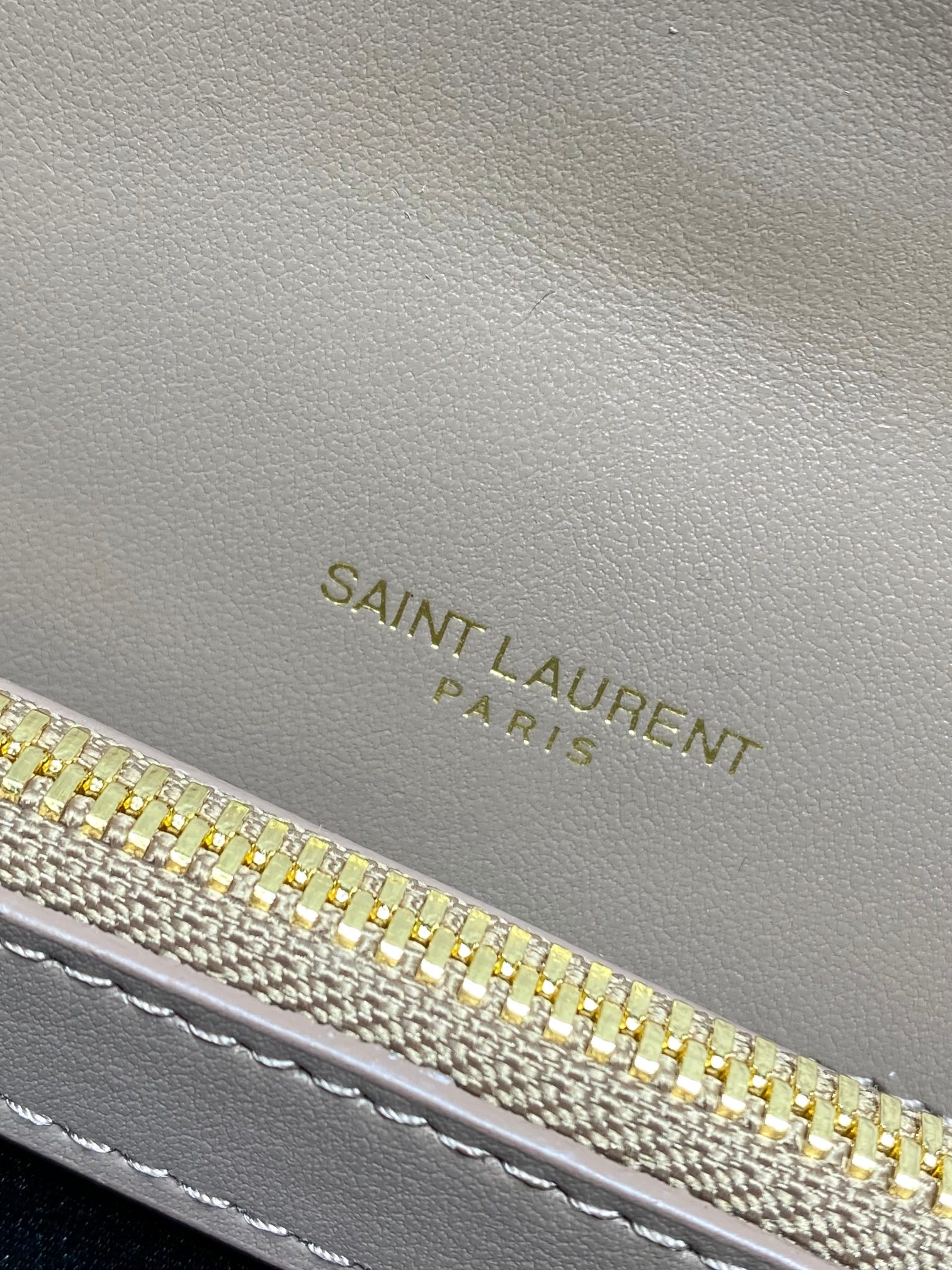 Ysl Tote Bag Real Leather Gold 24cm-l-s
