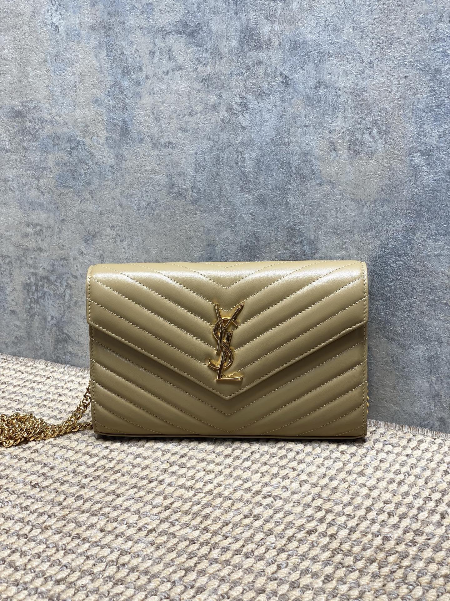 Ysl Clutch Bag Sheepskin L-s