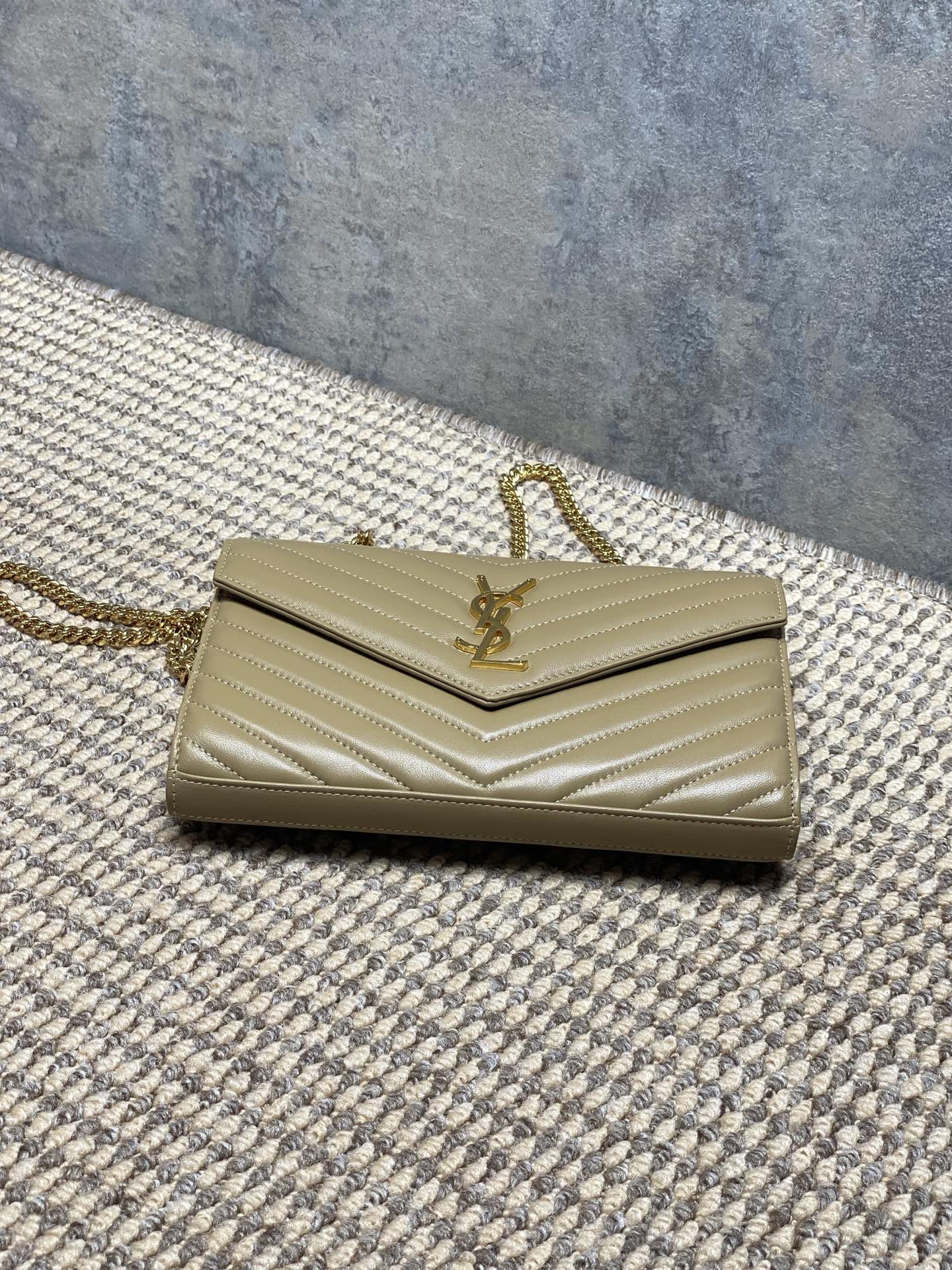 Ysl Clutch Bag Sheepskin L-s