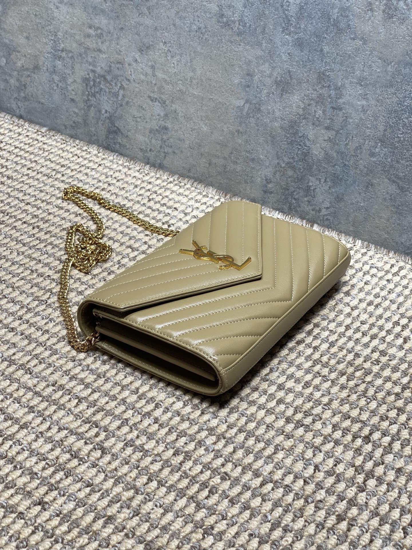 Ysl Clutch Bag Sheepskin L-s