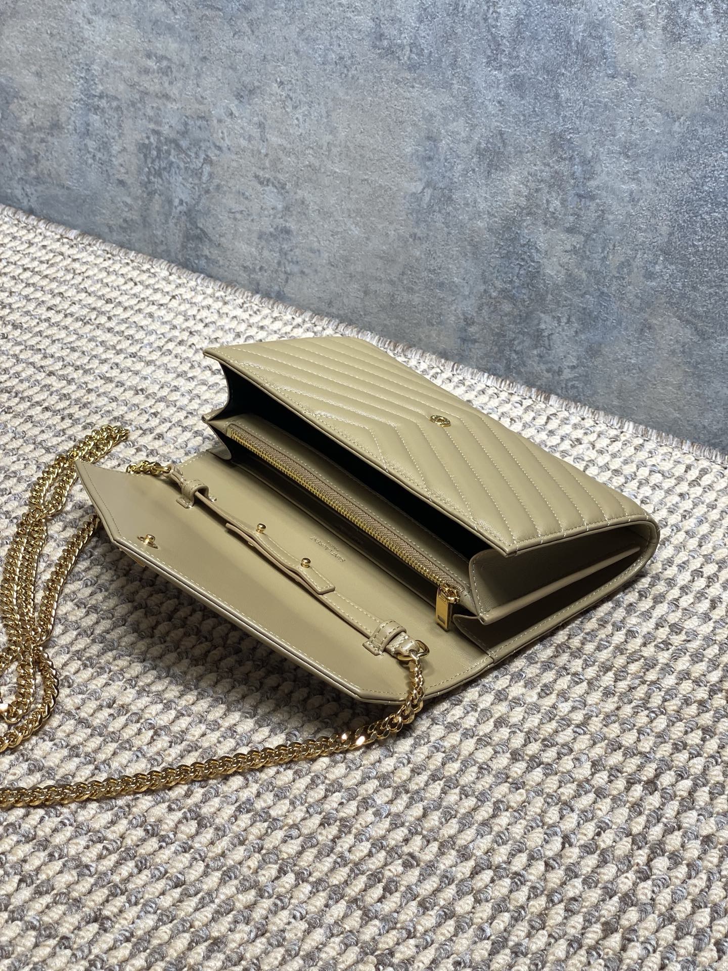 Ysl Clutch Bag Sheepskin L-s