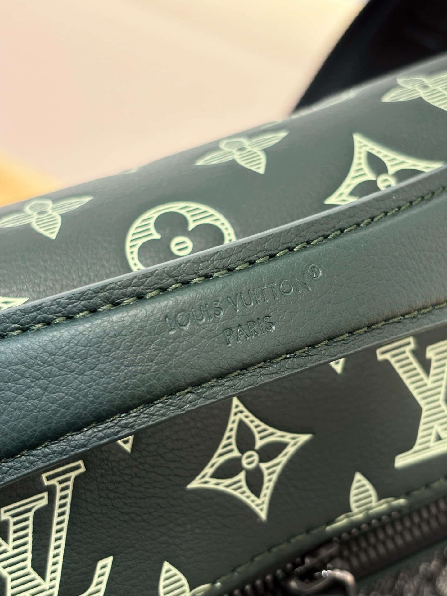 Louis Vuitton Basic Bag Cow Leather Green M-s