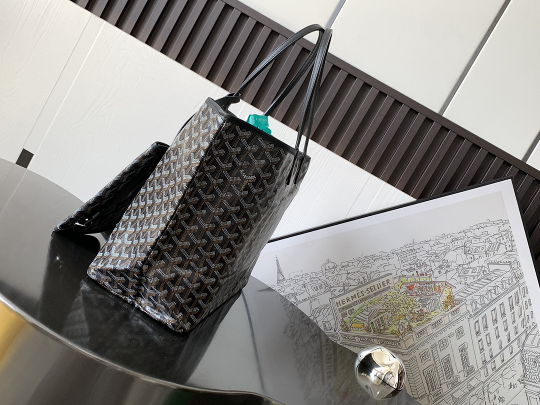 Goyard Basic Bag Canvas Black M-l-s