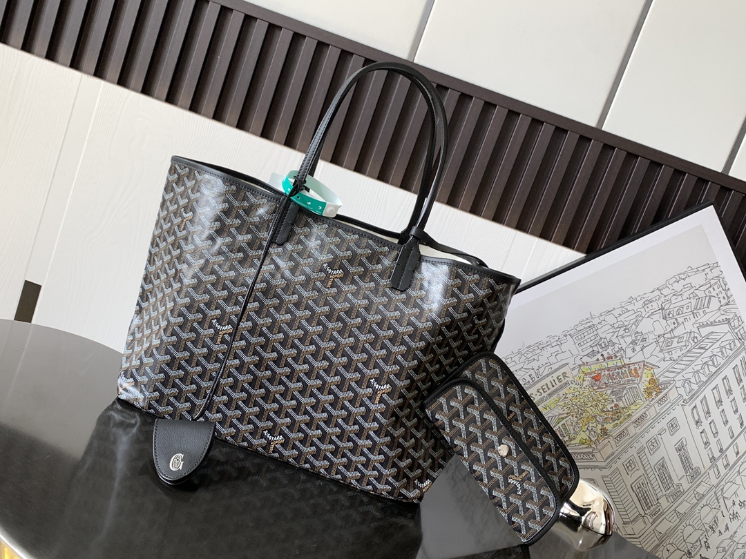 Goyard Basic Bag Canvas Black M-l-s