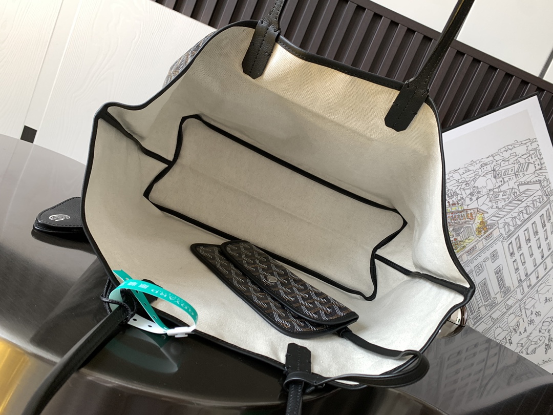 Goyard Basic Bag Canvas Black M-l-s