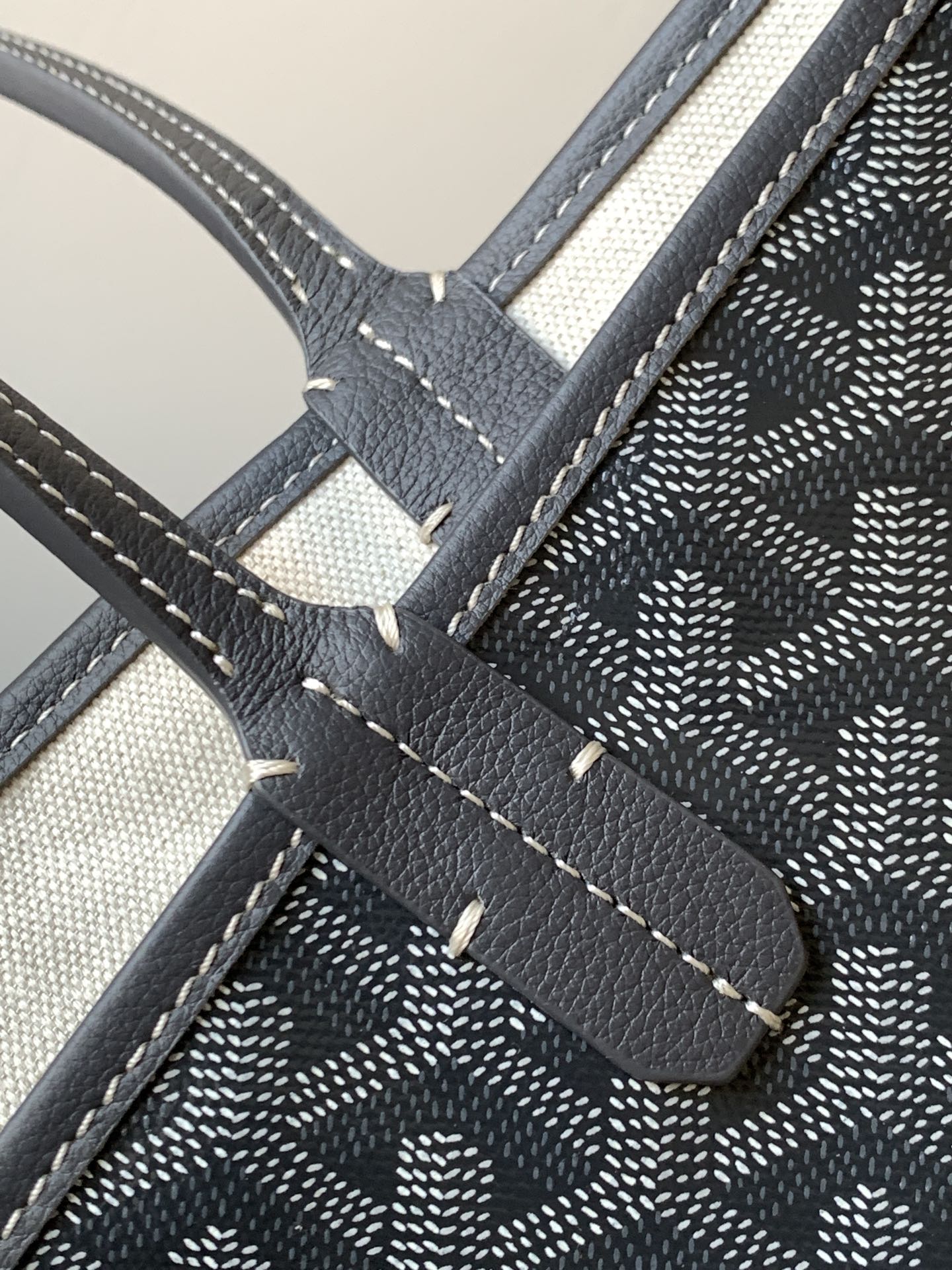 Goyard Basic Bag Canvas Gray M-l-s