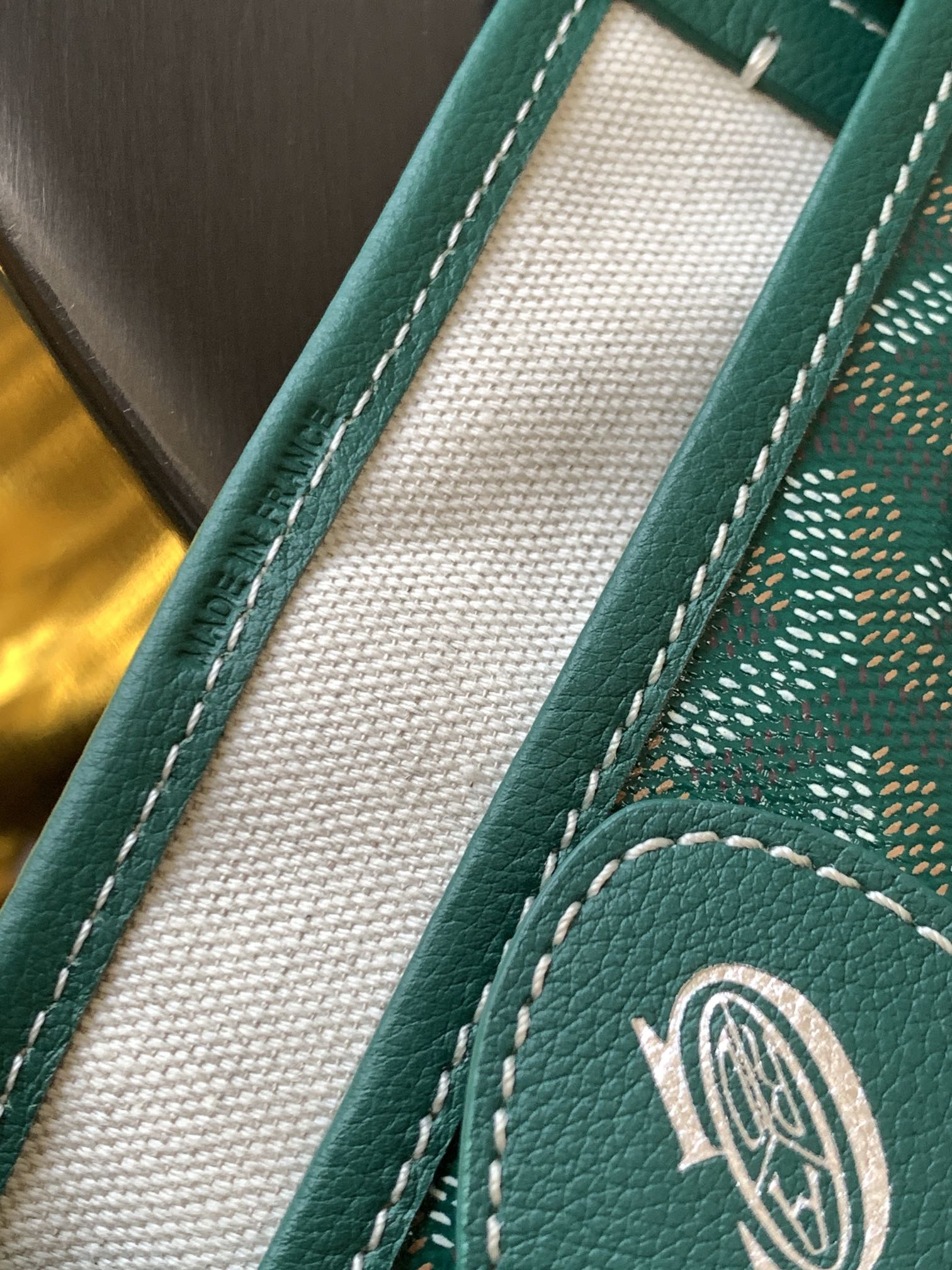Goyard Basic Bag Canvas Green M-l-s