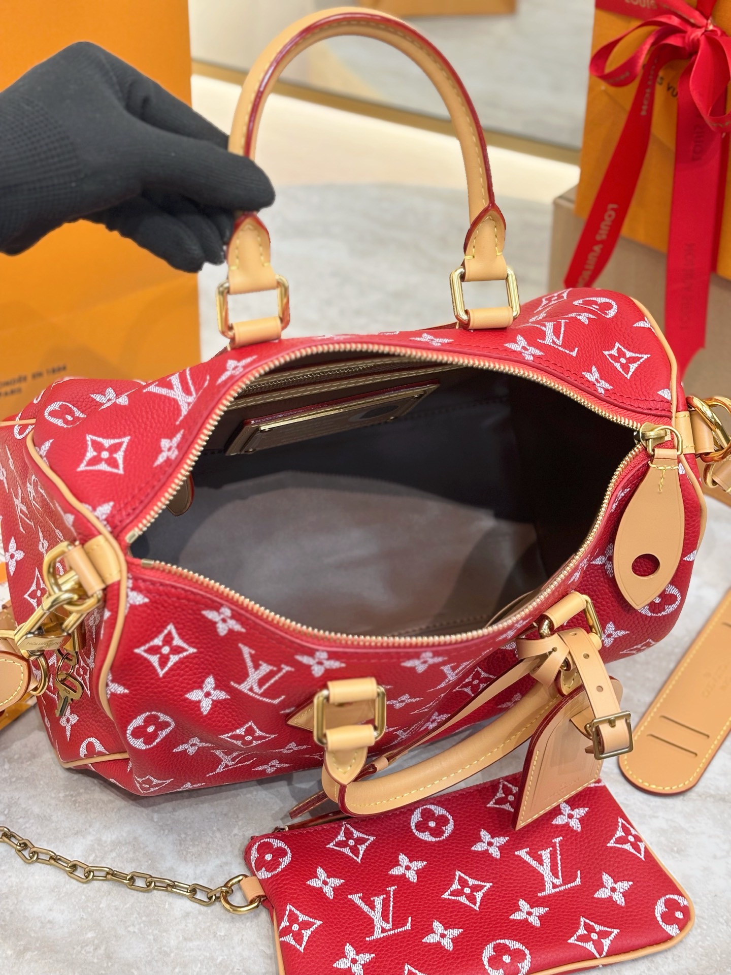 Louis Vuitton Basic Bag Cow Leather 18cm-m-l-s