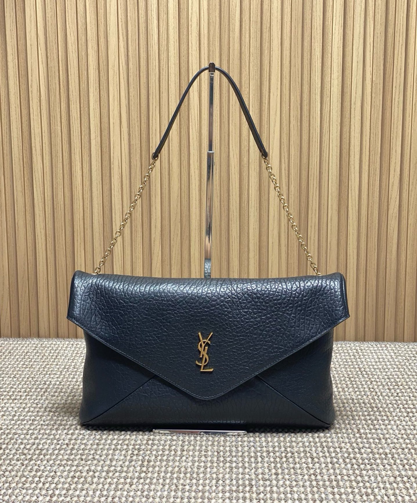 Ysl Basic Bag Sheepskin Gold M-l-s