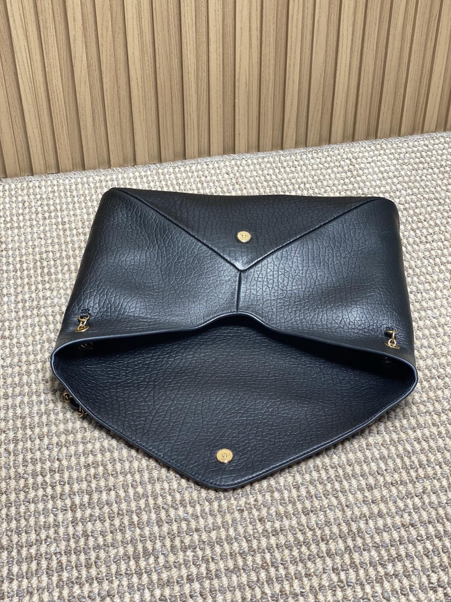 Ysl Basic Bag Sheepskin Gold M-l-s