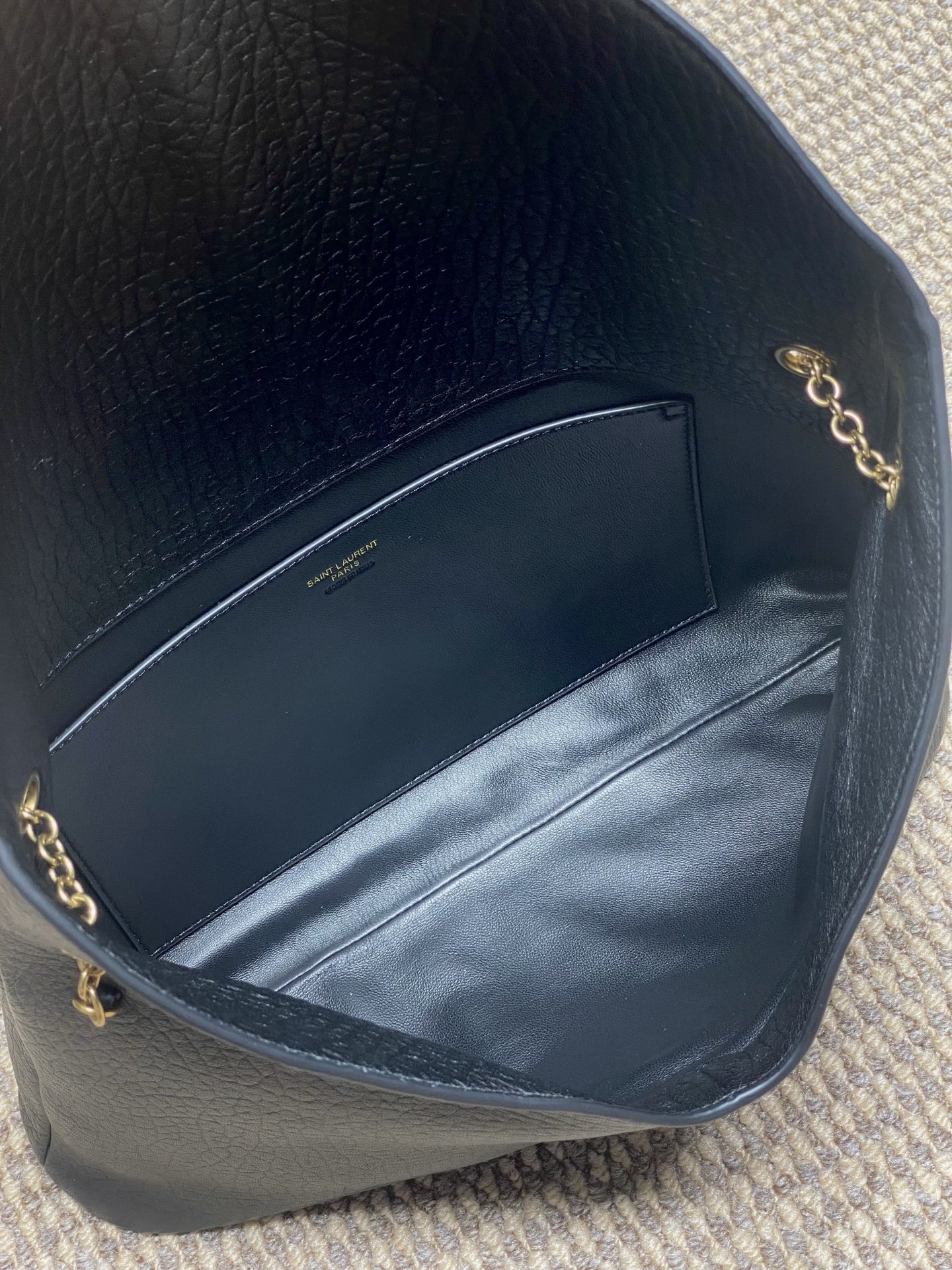 Ysl Basic Bag Sheepskin Gold M-l-s