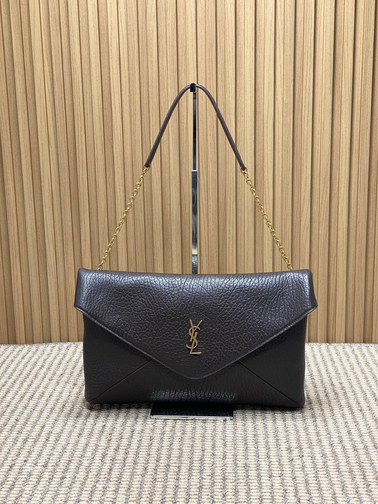 Ysl Basic Bag Sheepskin Gold M-l-s