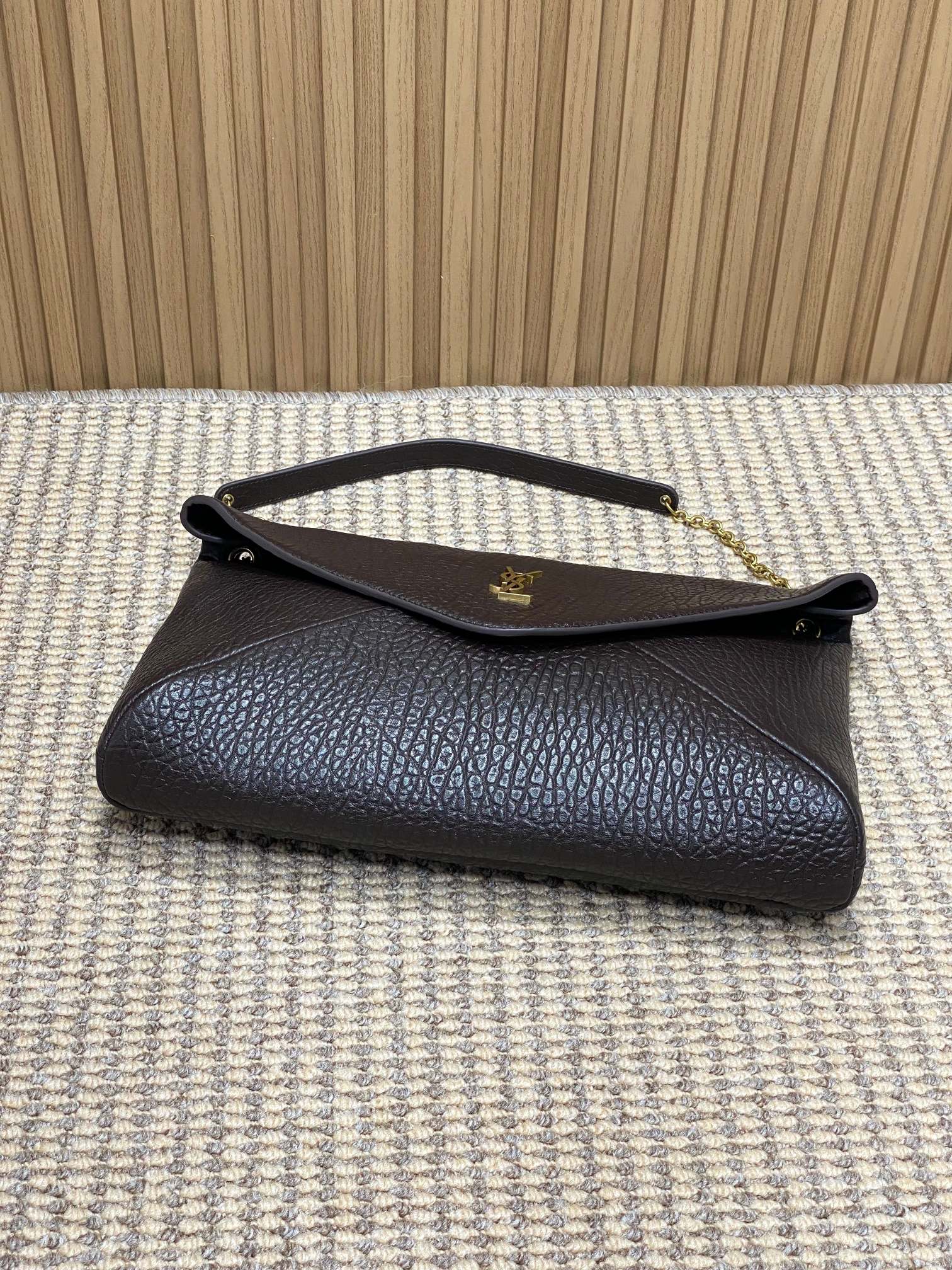 Ysl Basic Bag Sheepskin Gold M-l-s
