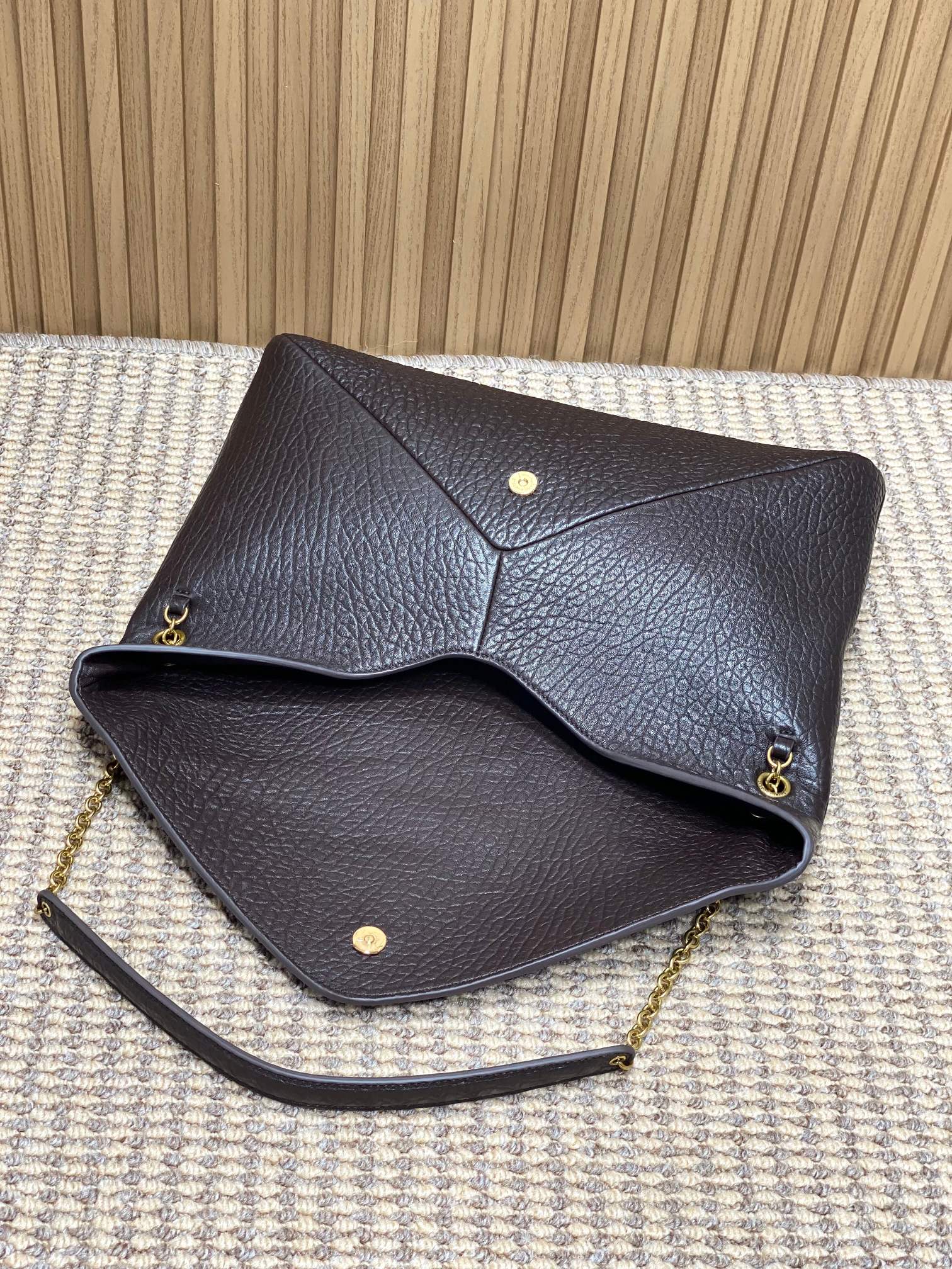 Ysl Basic Bag Sheepskin Gold M-l-s