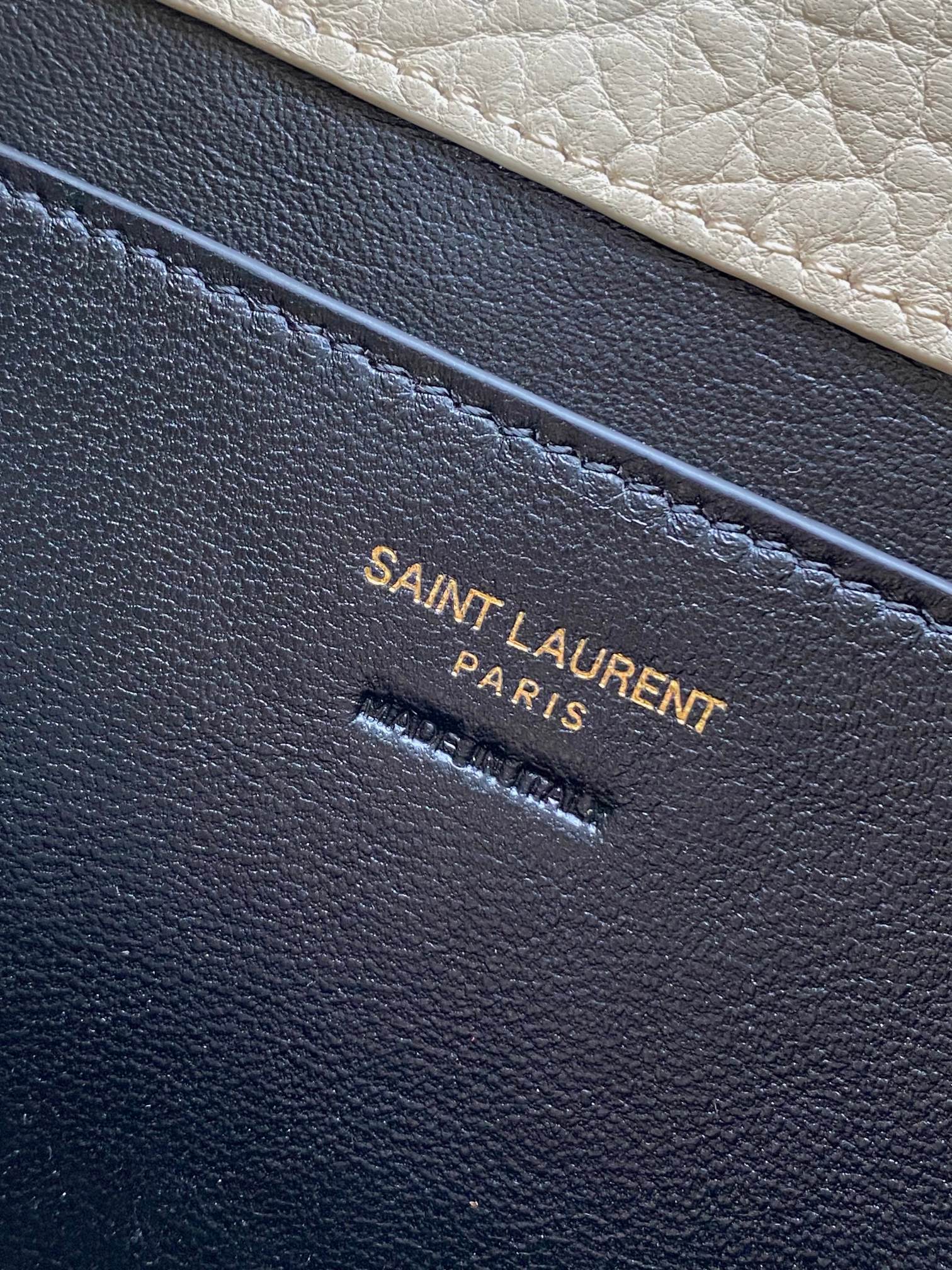 Ysl Basic Bag Sheepskin Gold M-l-s