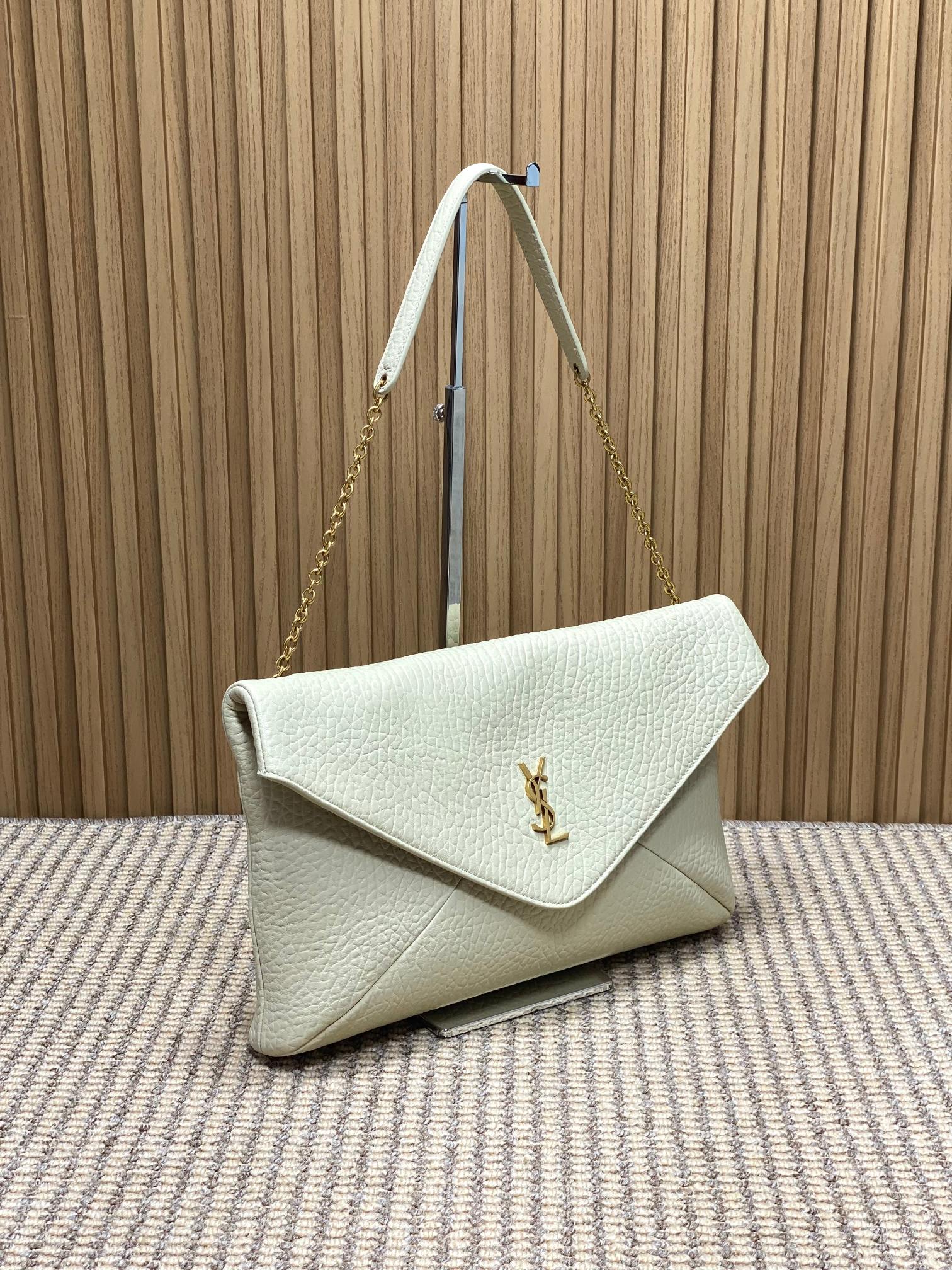 Ysl Basic Bag Sheepskin Gold M-l-s