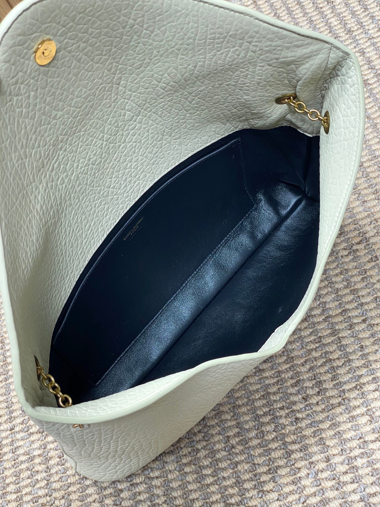 Ysl Basic Bag Sheepskin Gold M-l-s