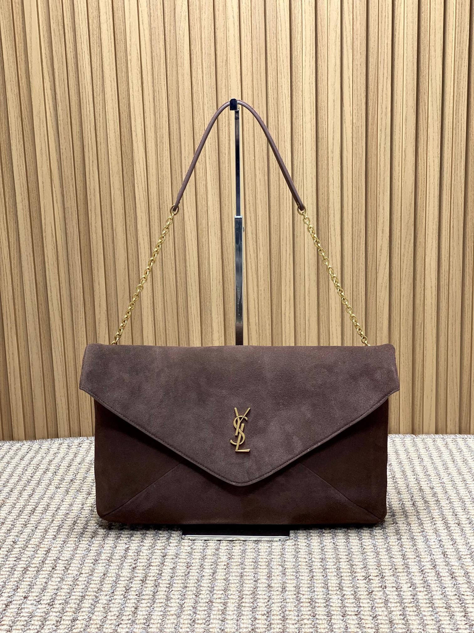 Ysl Basic Bag Sheepskin Gold M-l-s