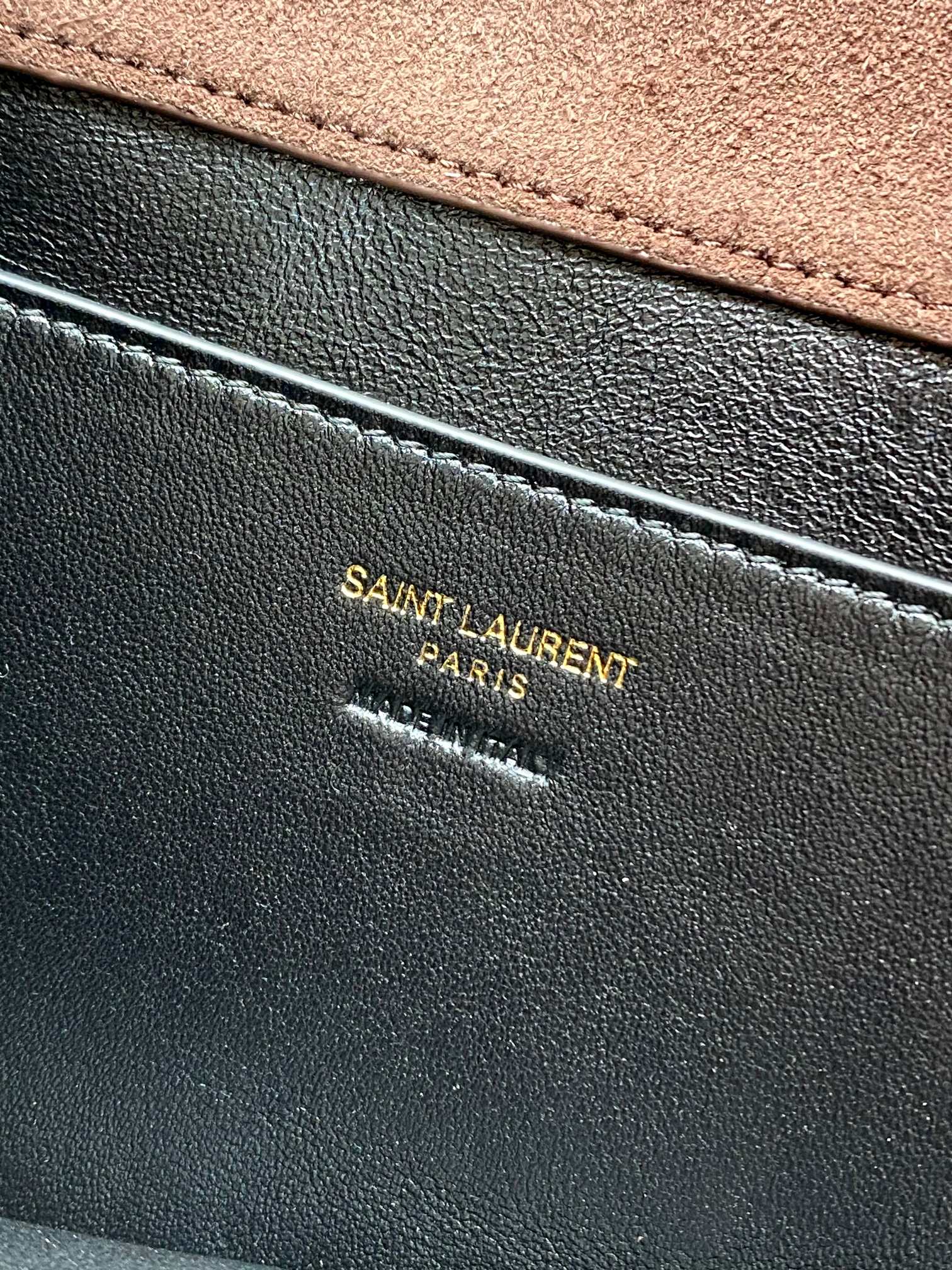 Ysl Basic Bag Sheepskin Gold M-l-s