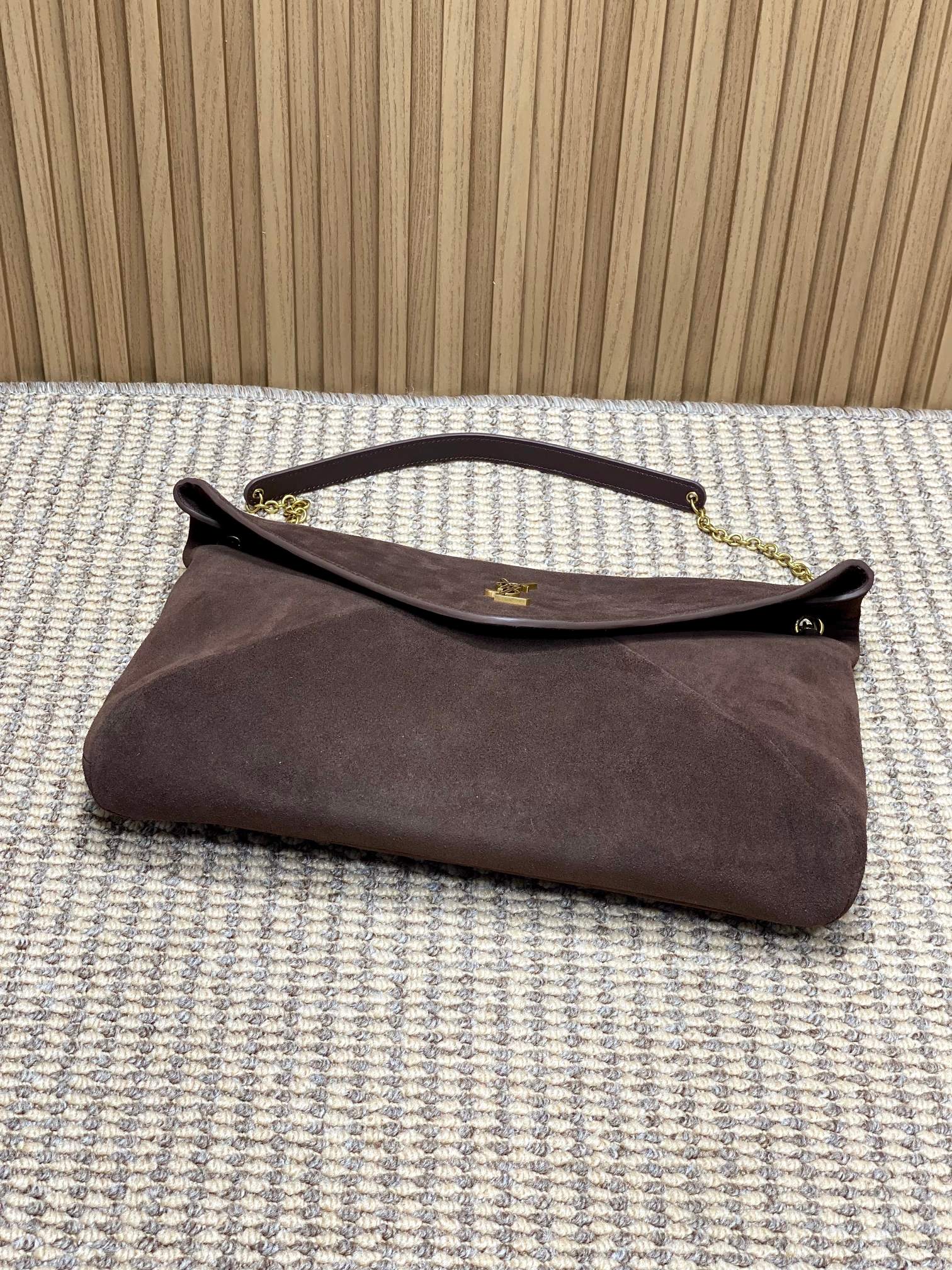Ysl Basic Bag Sheepskin Gold M-l-s