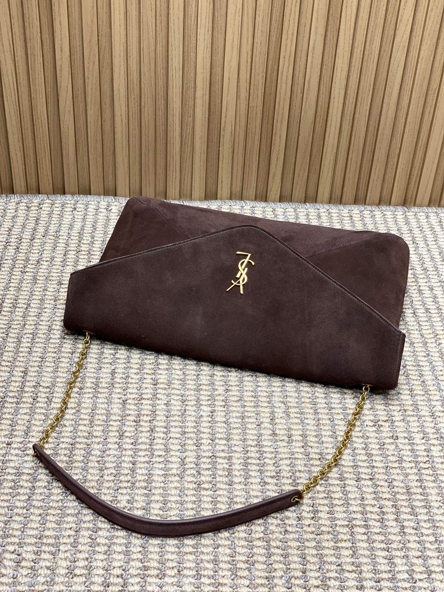 Ysl Basic Bag Sheepskin Gold M-l-s