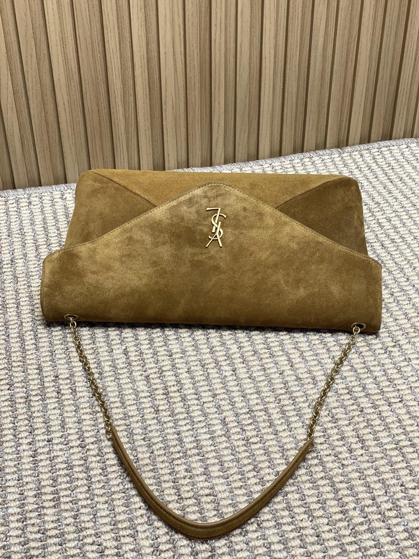 Ysl Basic Bag Sheepskin Gold M-l-s