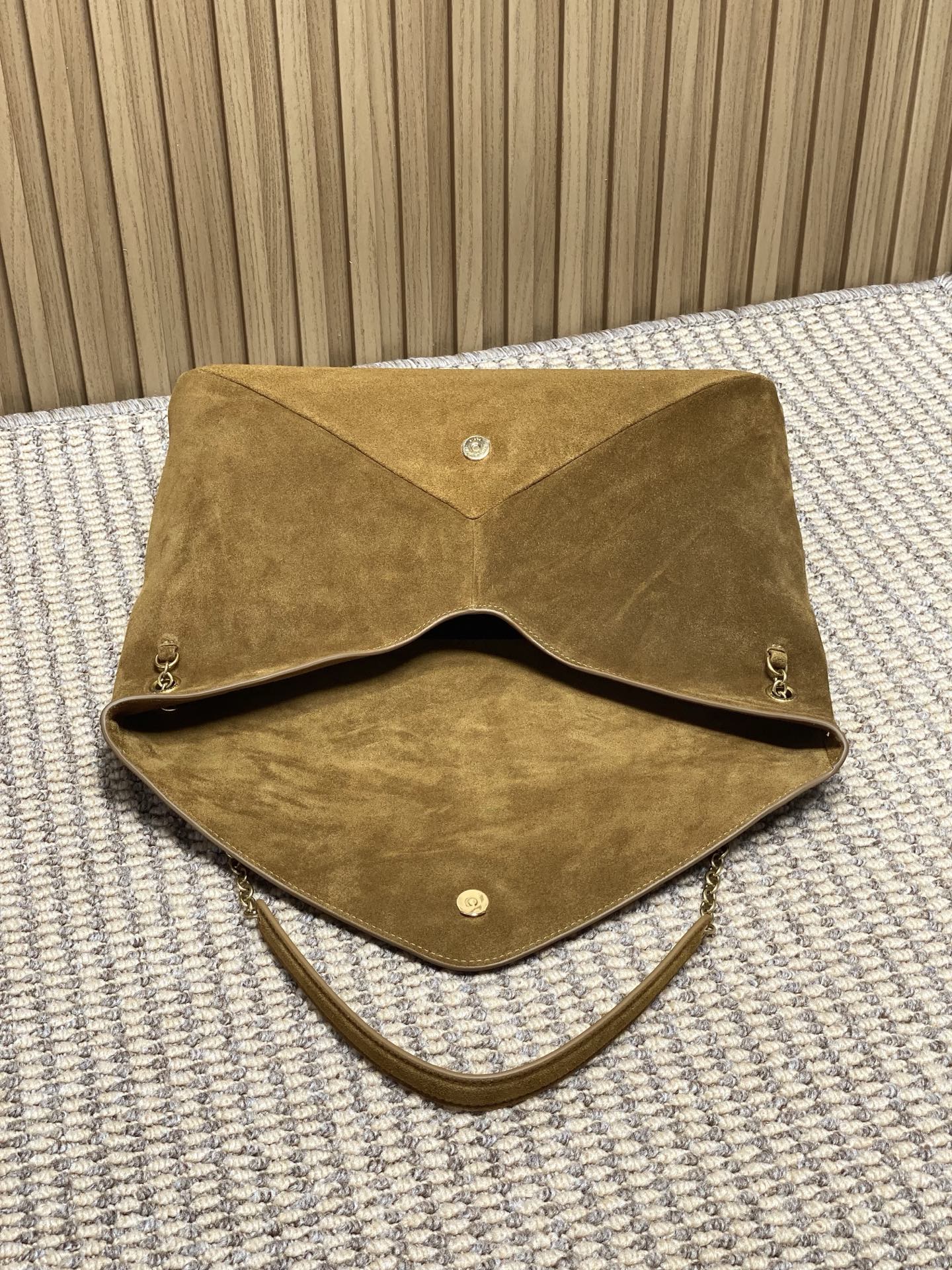 Ysl Basic Bag Sheepskin Gold M-l-s