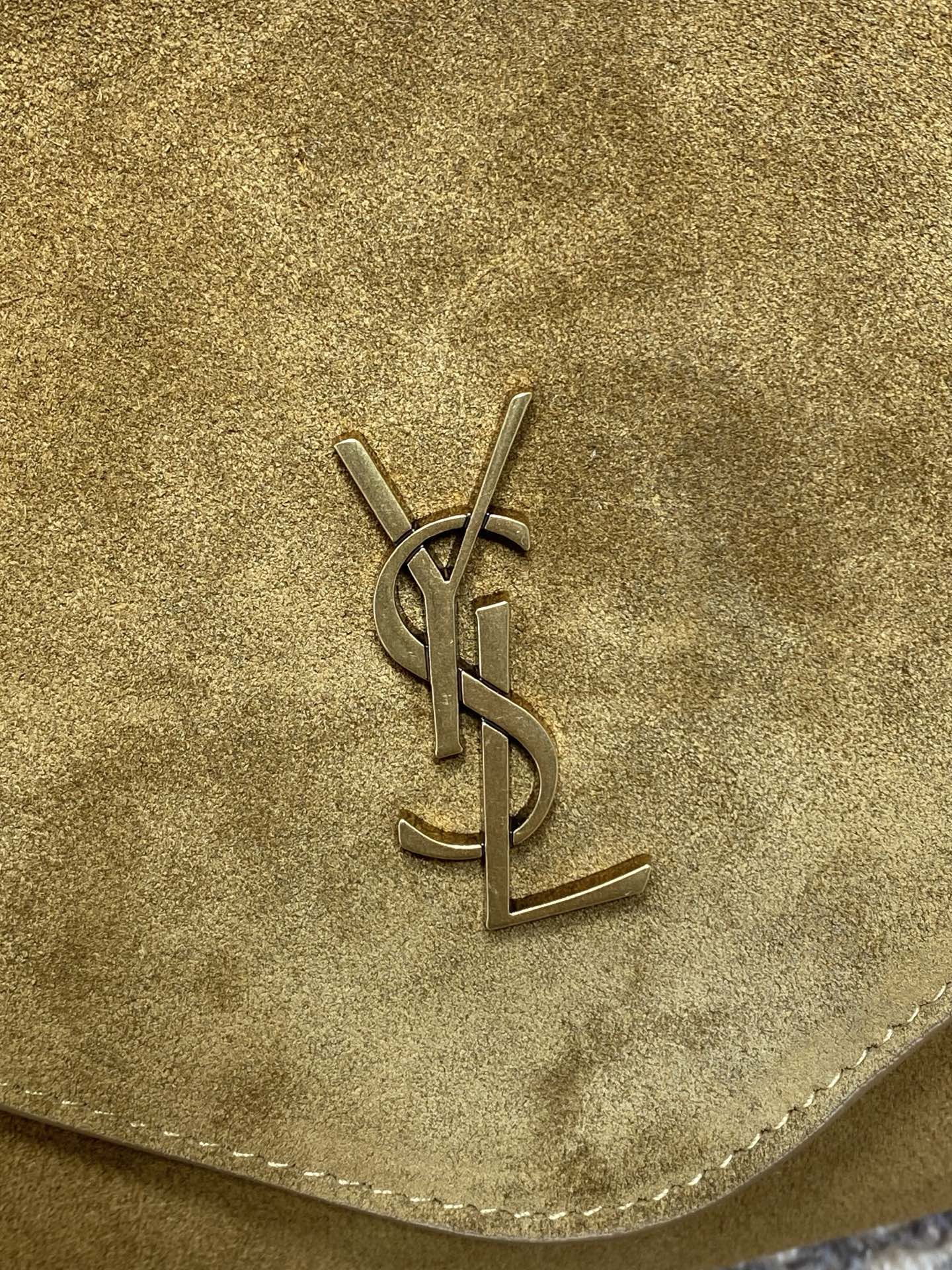 Ysl Basic Bag Sheepskin Gold M-l-s
