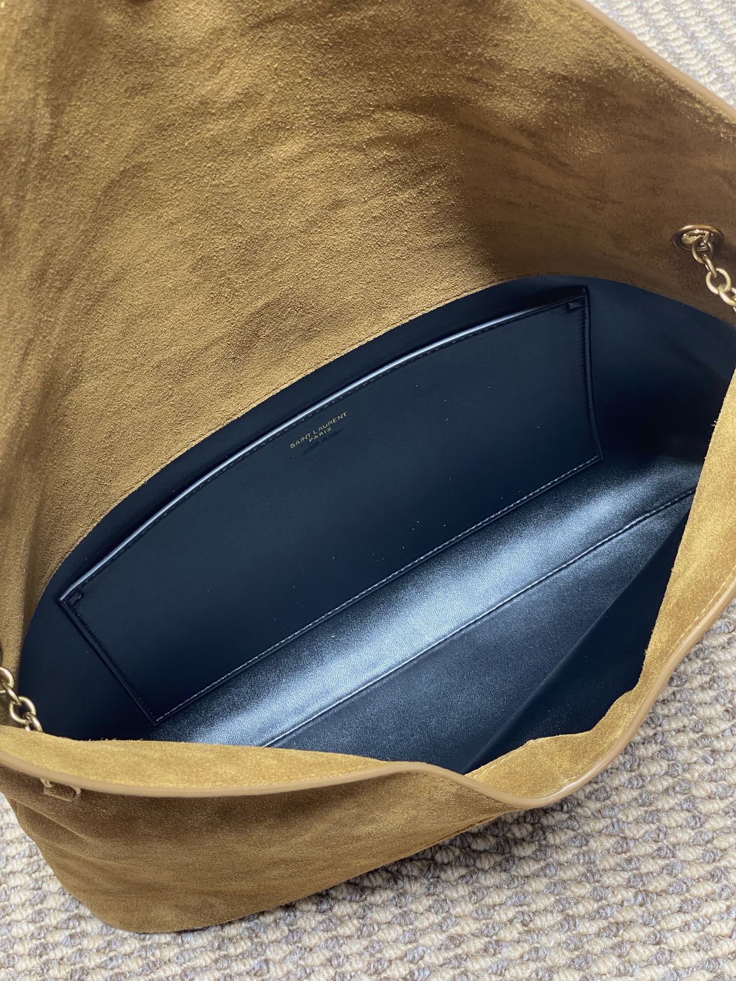 Ysl Basic Bag Sheepskin Gold M-l-s