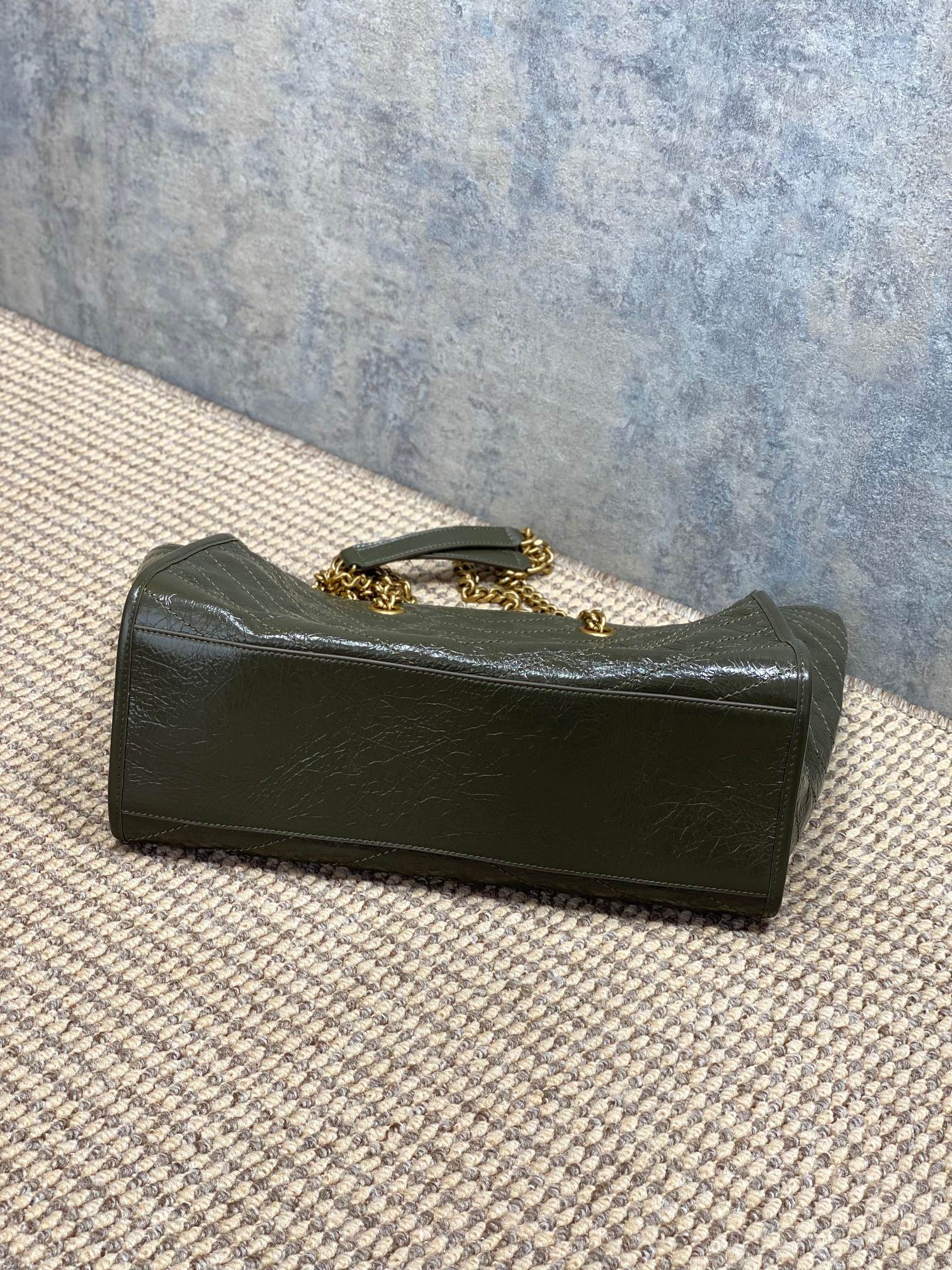 Ysl Tote Bag Cow Leather Black 14cm-l-s