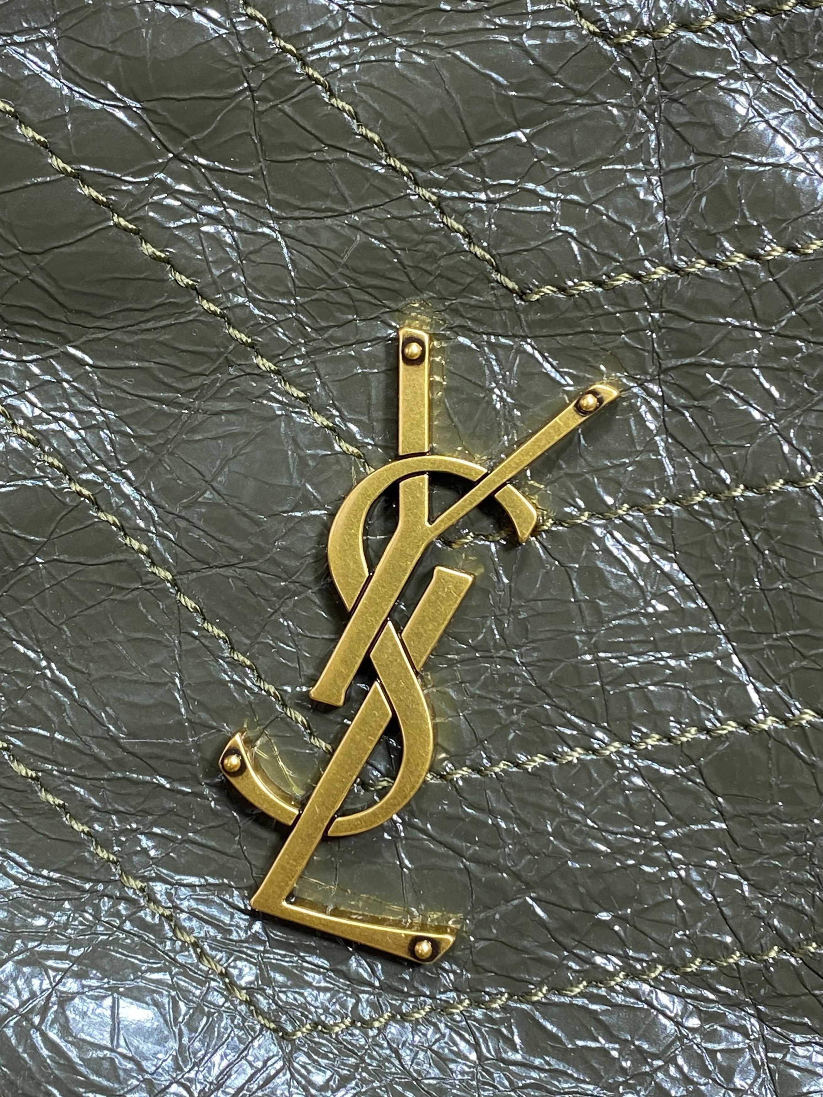 Ysl Tote Bag Cow Leather Black 14cm-l-s