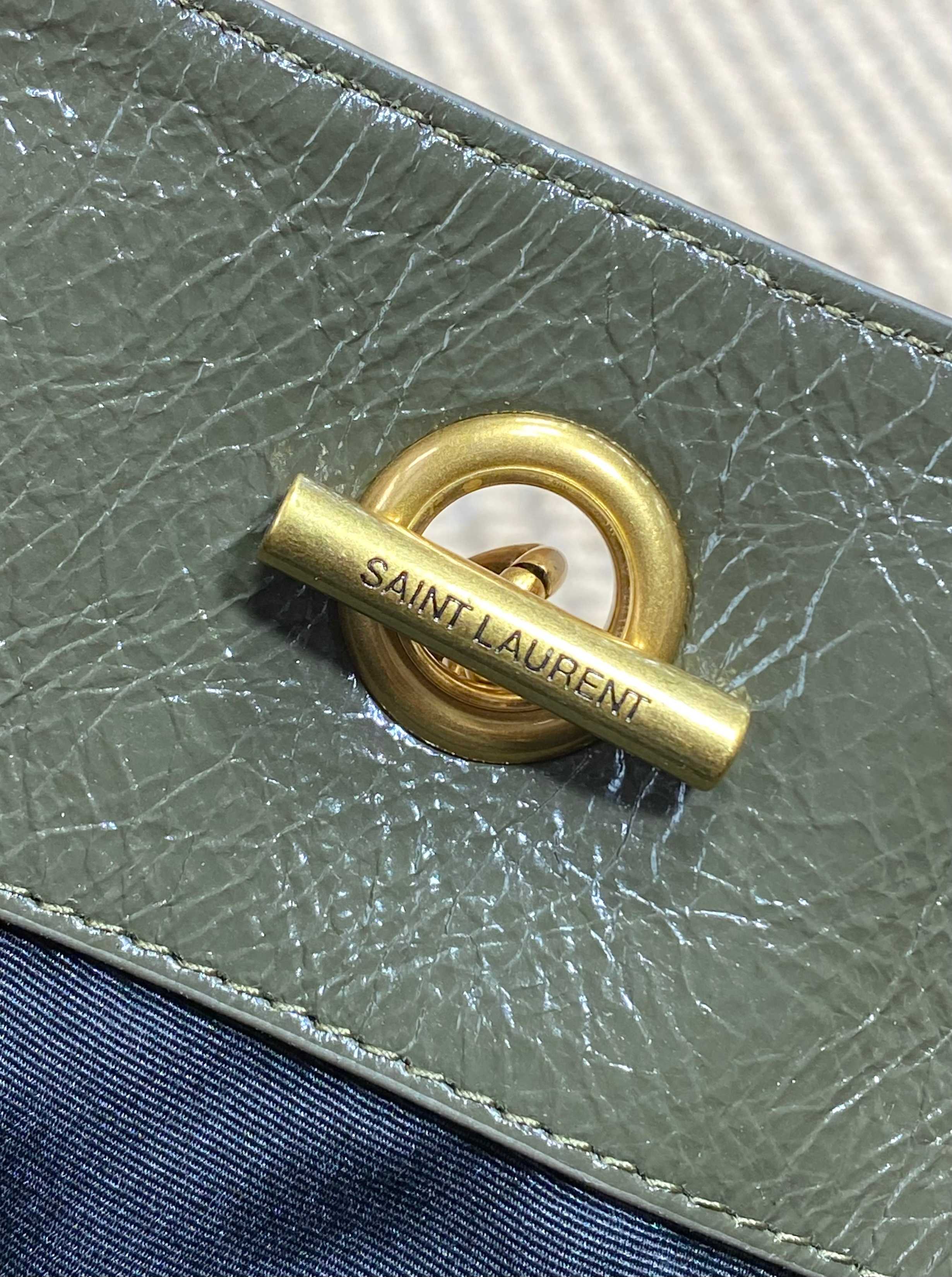 Ysl Tote Bag Cow Leather Black 14cm-l-s