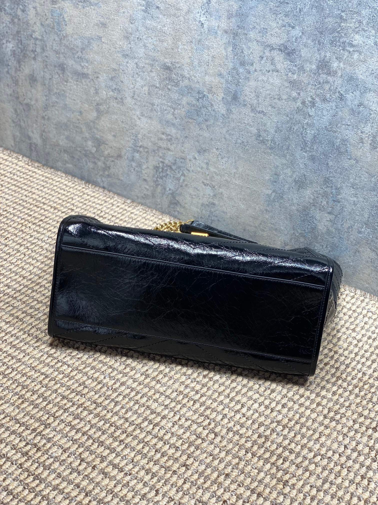 Ysl Tote Bag Cow Leather Black 14cm-l-s