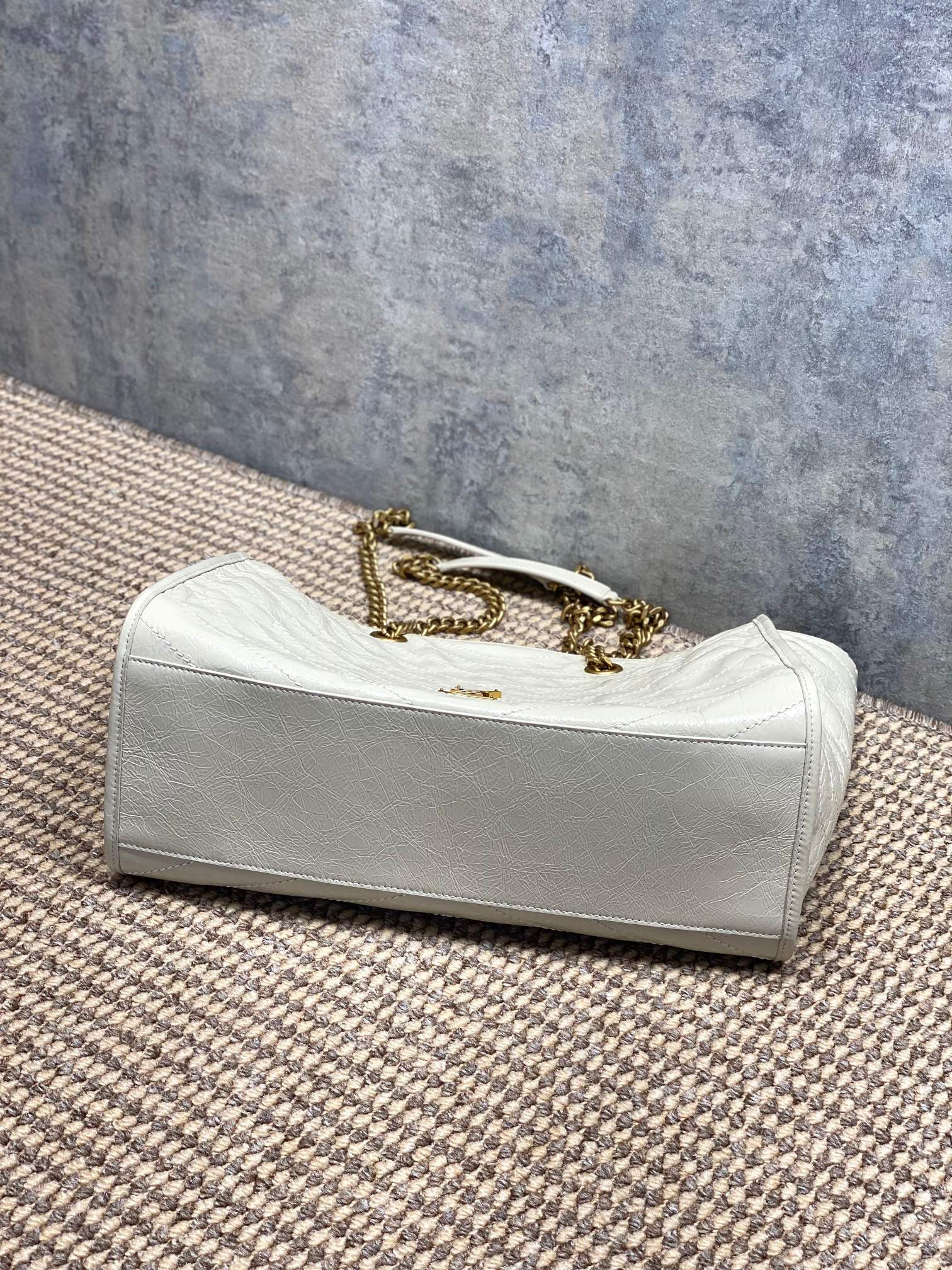 Ysl Tote Bag Cow Leather Black 14cm-l-s