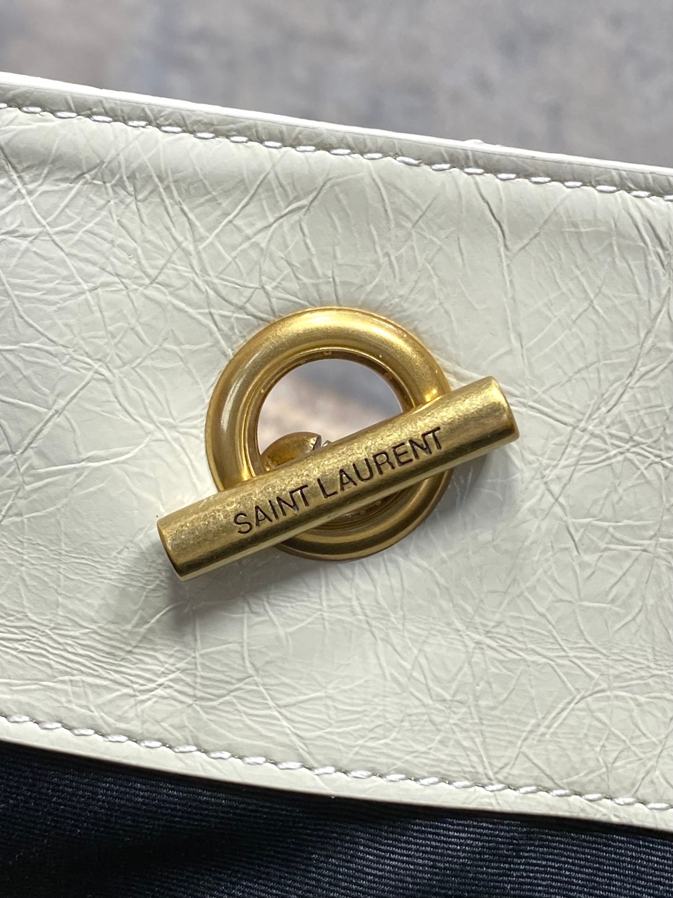 Ysl Tote Bag Cow Leather Black 14cm-l-s