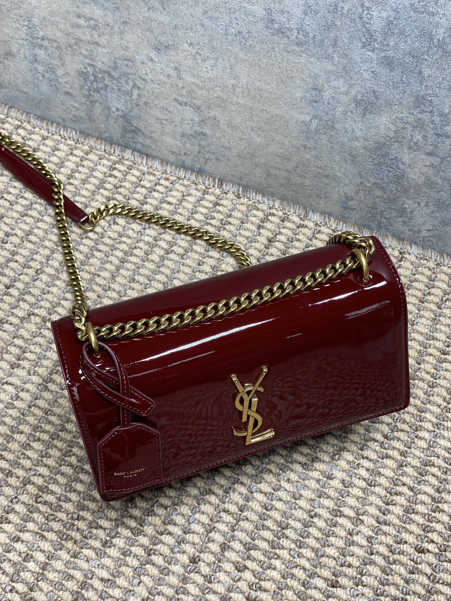 Ysl Basic Bag Red M-l-s